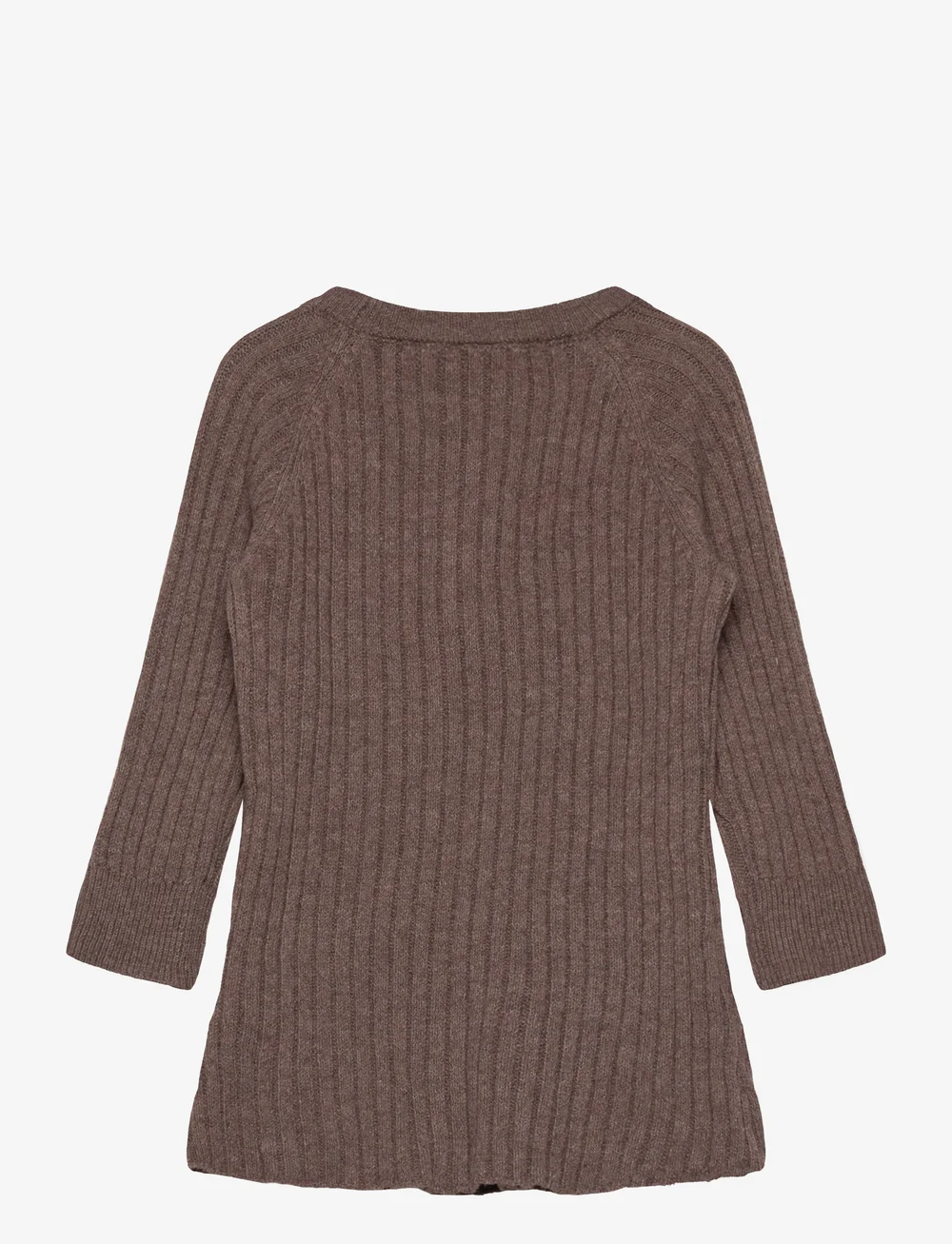name it - NMFRIKINE LS KNIT DRESS PB - casual jurken met lange mouwen - coffee quartz - 1