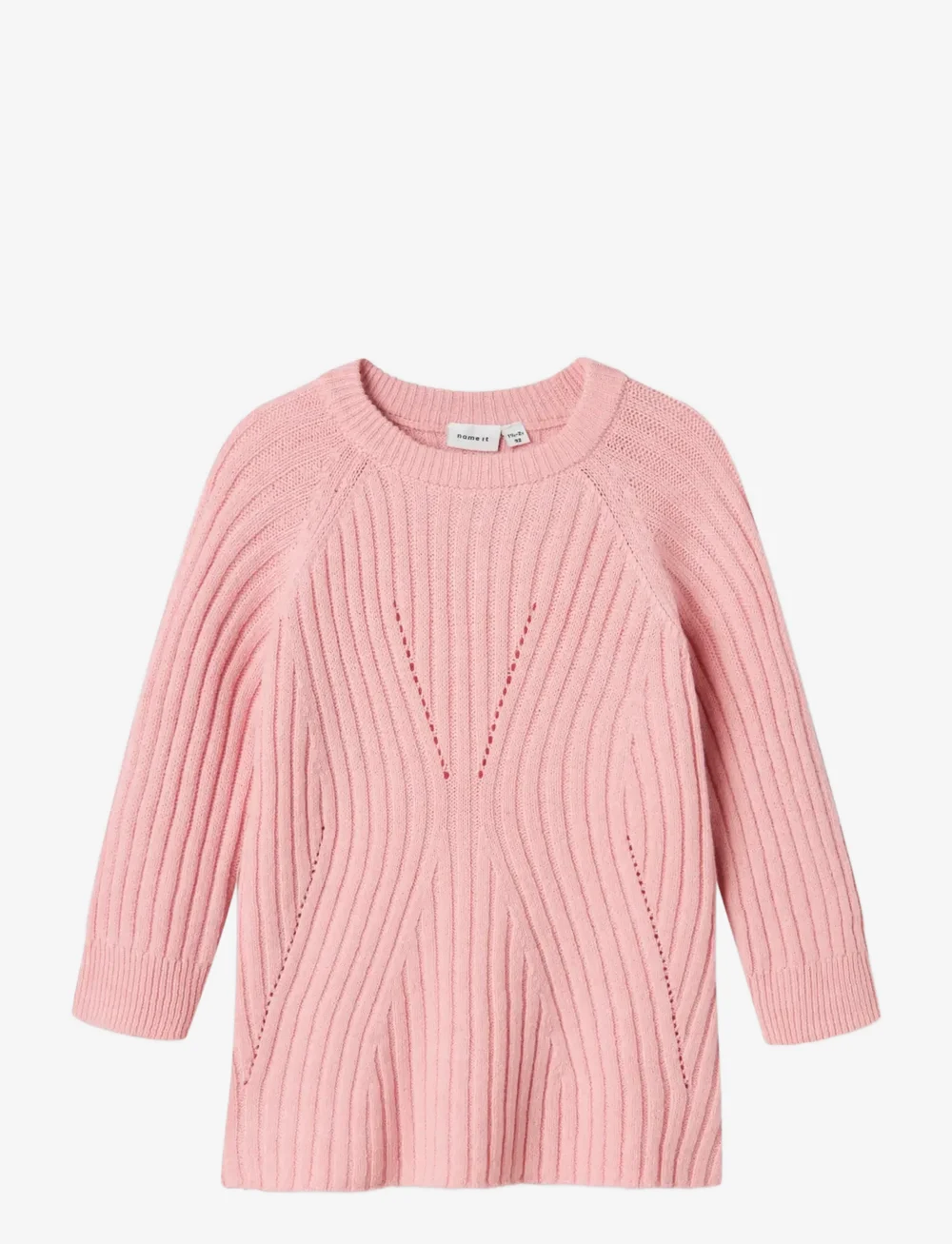 name it - NMFRIKINE LS KNIT DRESS PB - langærmede hverdagskjoler - cradle pink - 0
