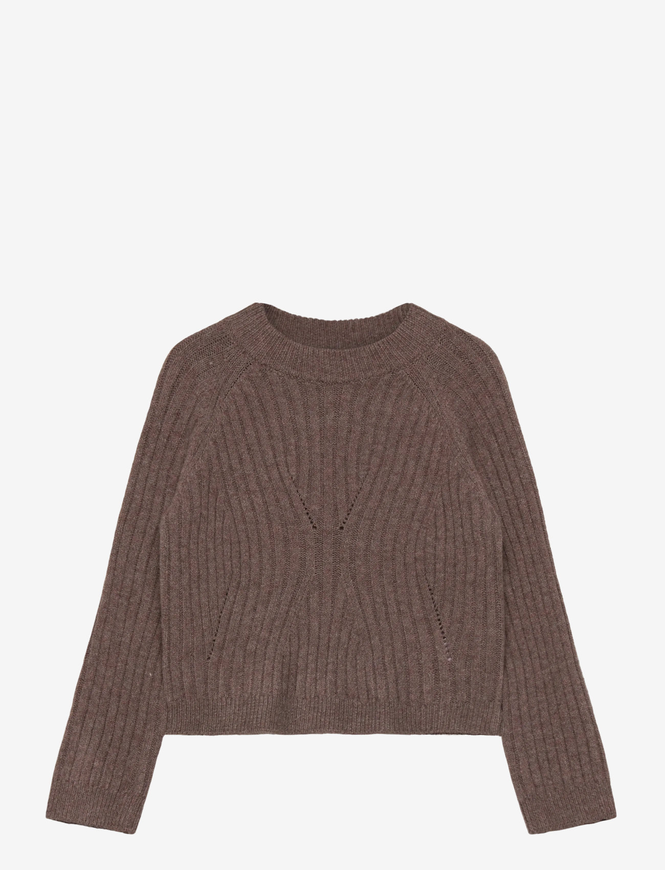 name it - NMFRIKINE LS SHORT KNIT PULLOVER PB - herbstliche kleidung - coffee quartz - 0