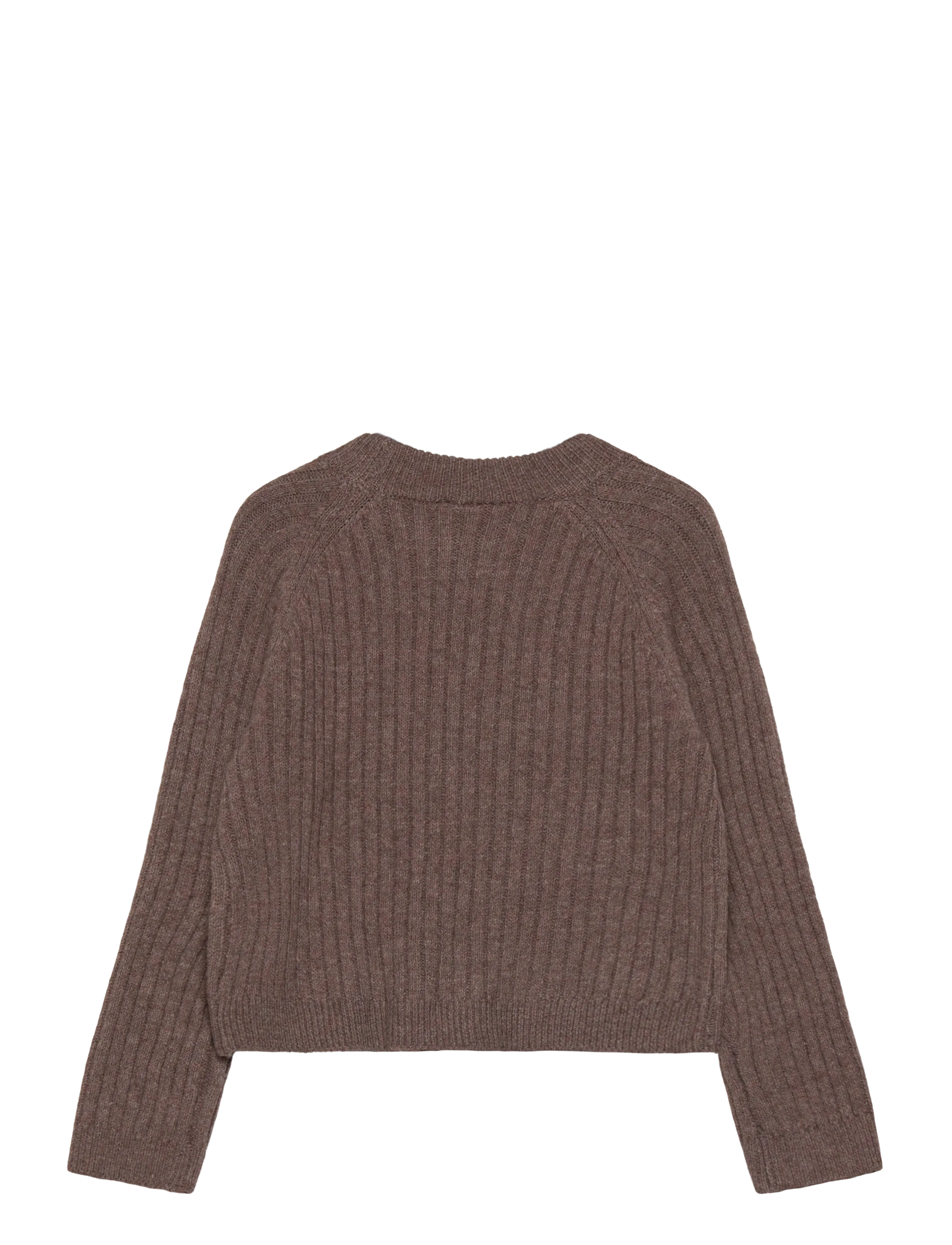 name it - NMFRIKINE LS SHORT KNIT PULLOVER PB - jumpers - coffee quartz - 2