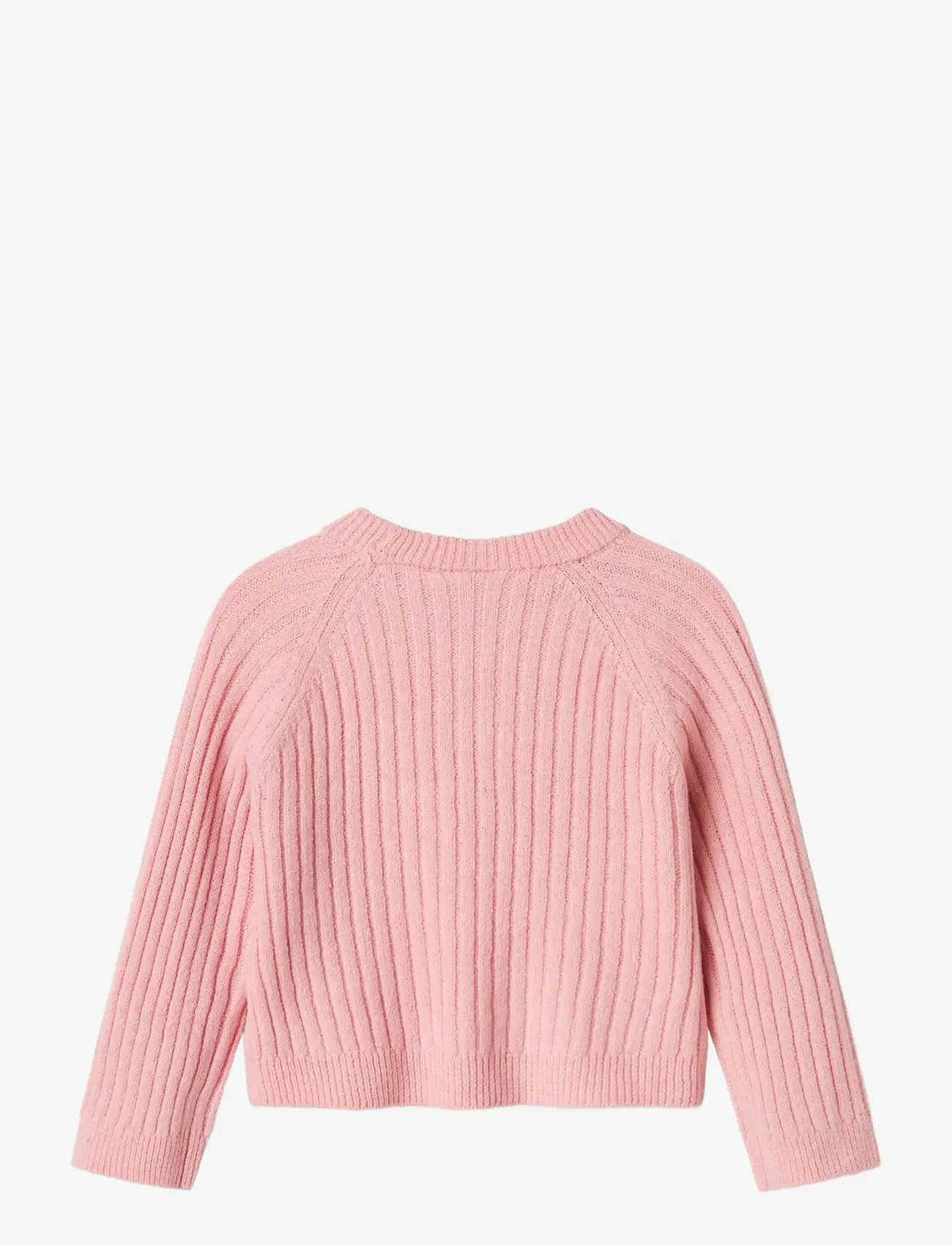 name it - NMFRIKINE LS SHORT KNIT PULLOVER PB - efterårstøj - cradle pink - 1