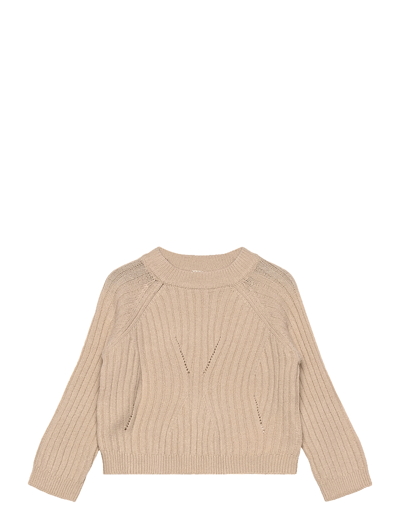 name it - NMFRIKINE LS SHORT KNIT PULLOVER PB - pullover - doeskin - 1