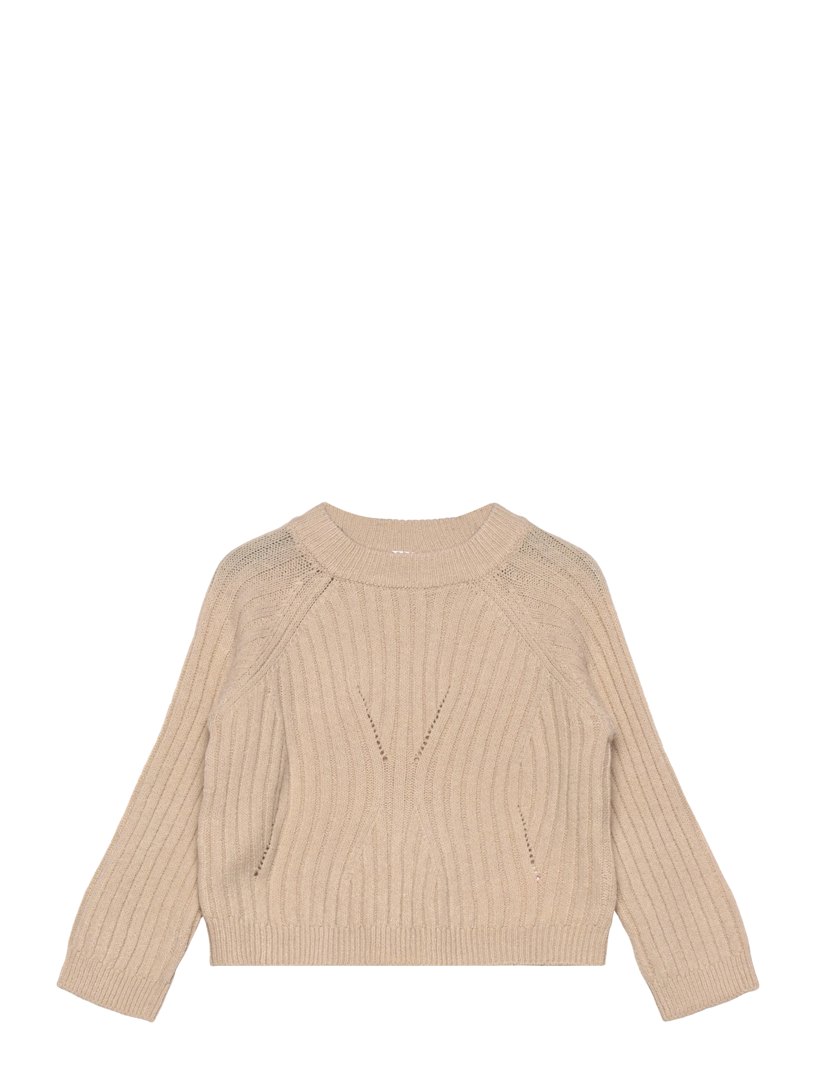 name it NMFRIKINE LS SHORT KNIT PULLOVER PB - Strickmode - DOESKIN / beige