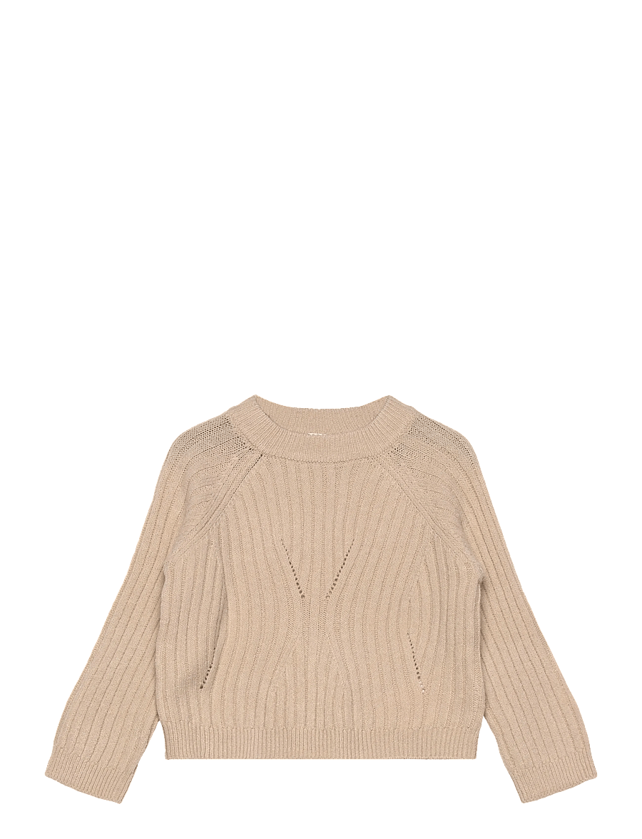 name it - NMFRIKINE LS SHORT KNIT PULLOVER PB - džemprid - doeskin - 1
