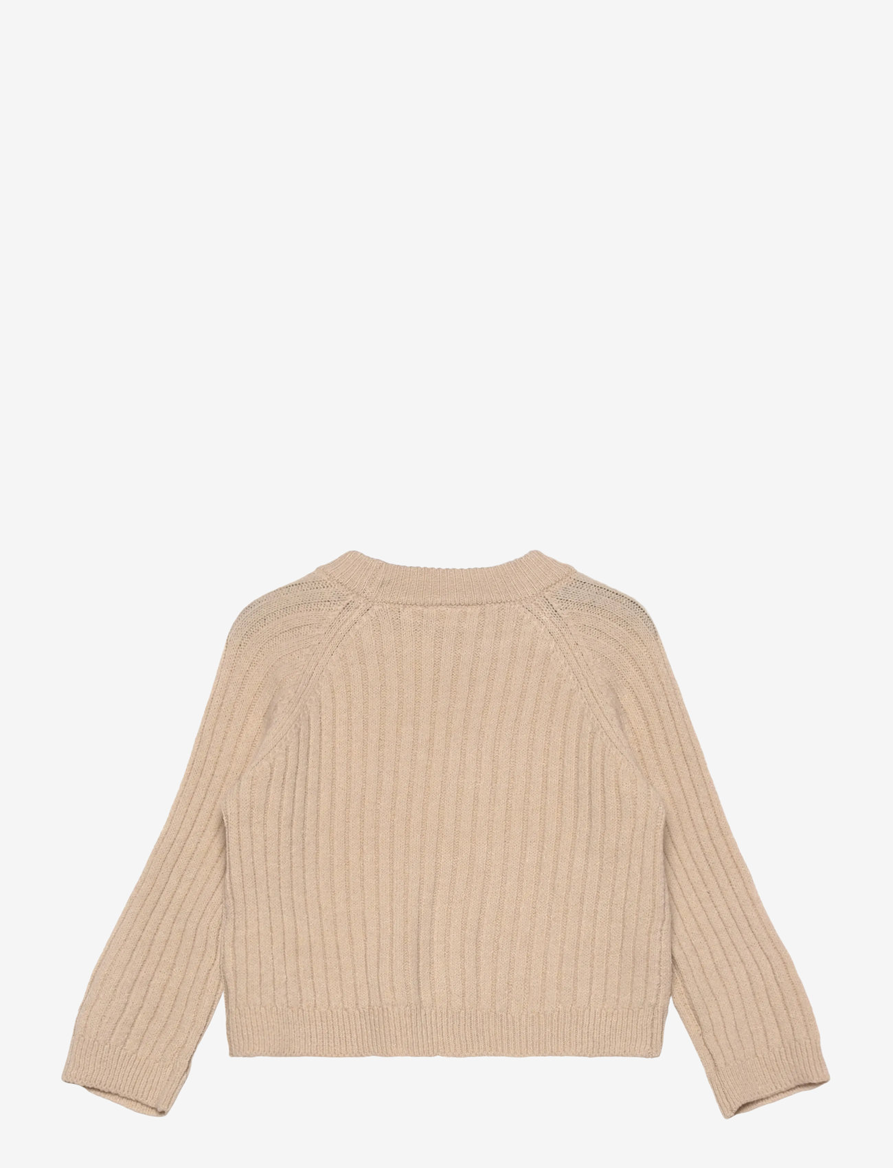 name it - NMFRIKINE LS SHORT KNIT PULLOVER PB - efterårstøj - doeskin - 1