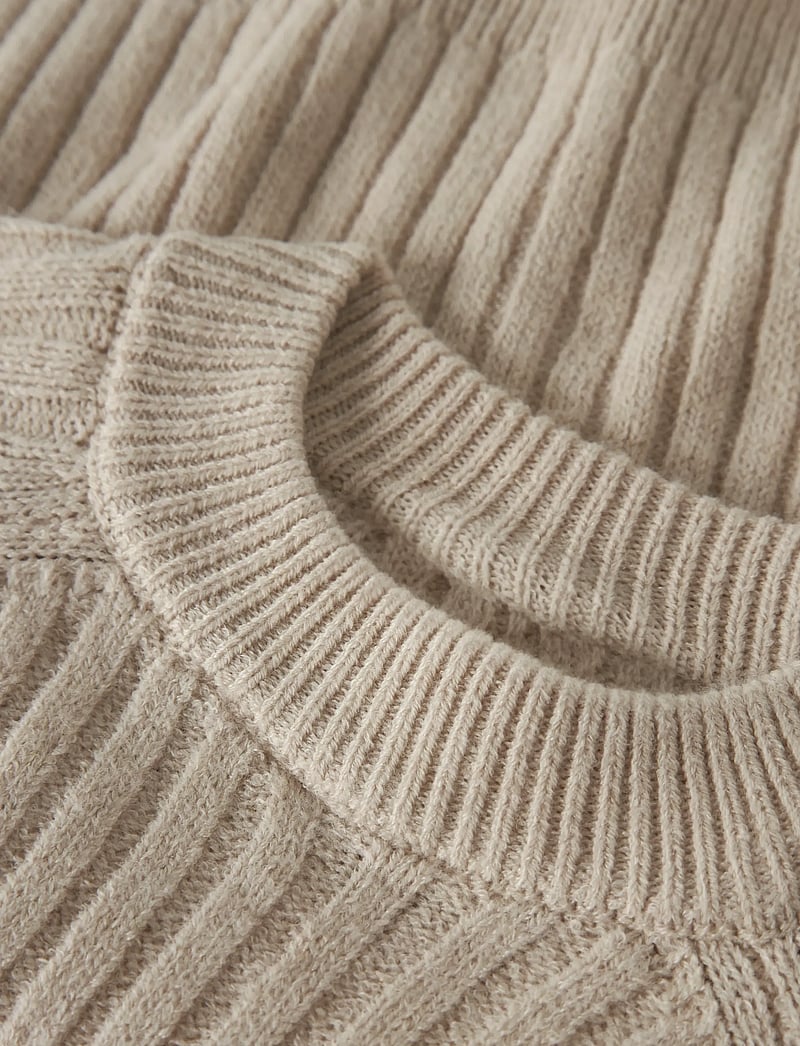 name it - NMFRIKINE LS SHORT KNIT PULLOVER PB - pullover - doeskin - 3