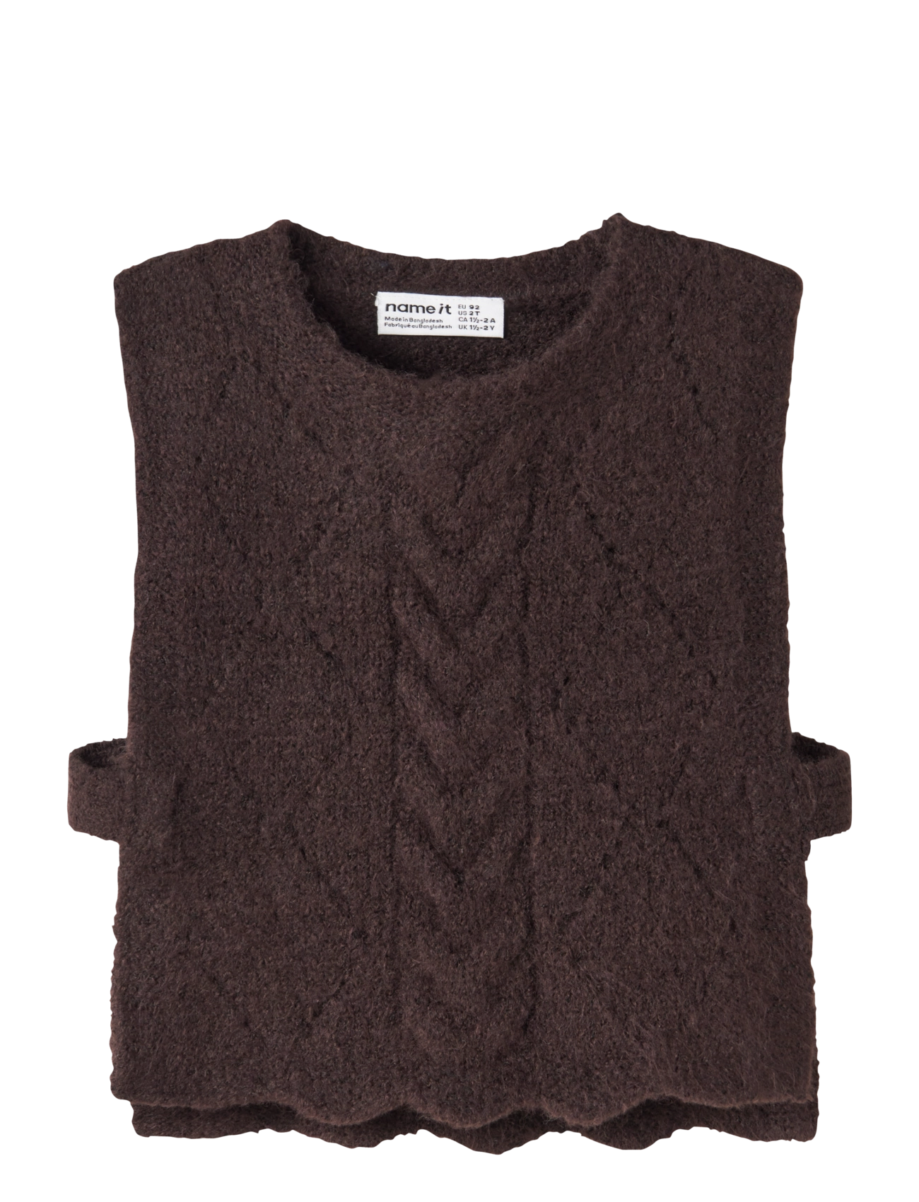 name it NMFLEA KNIT VEST - New Arrivals - CHOCOLATE PLUM / brown