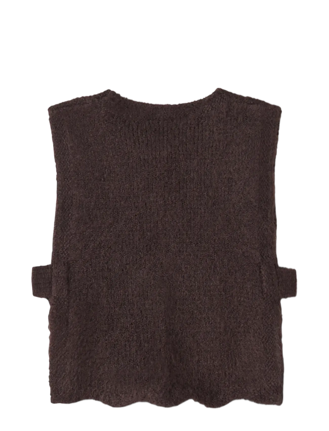name it - NMFLEA KNIT VEST - jumpers - chocolate plum - 1