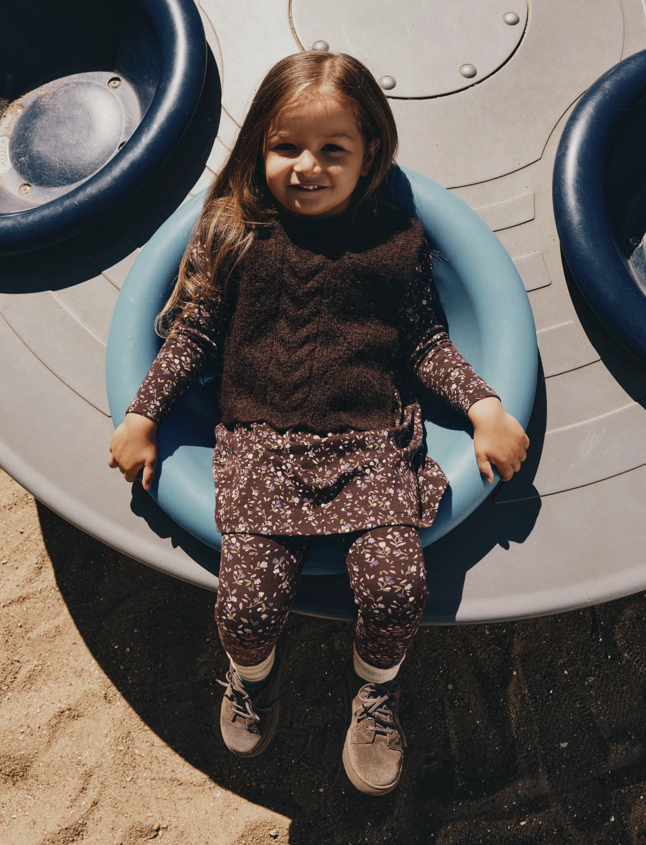 name it - NMFLEA KNIT VEST - jumpers - chocolate plum - 2