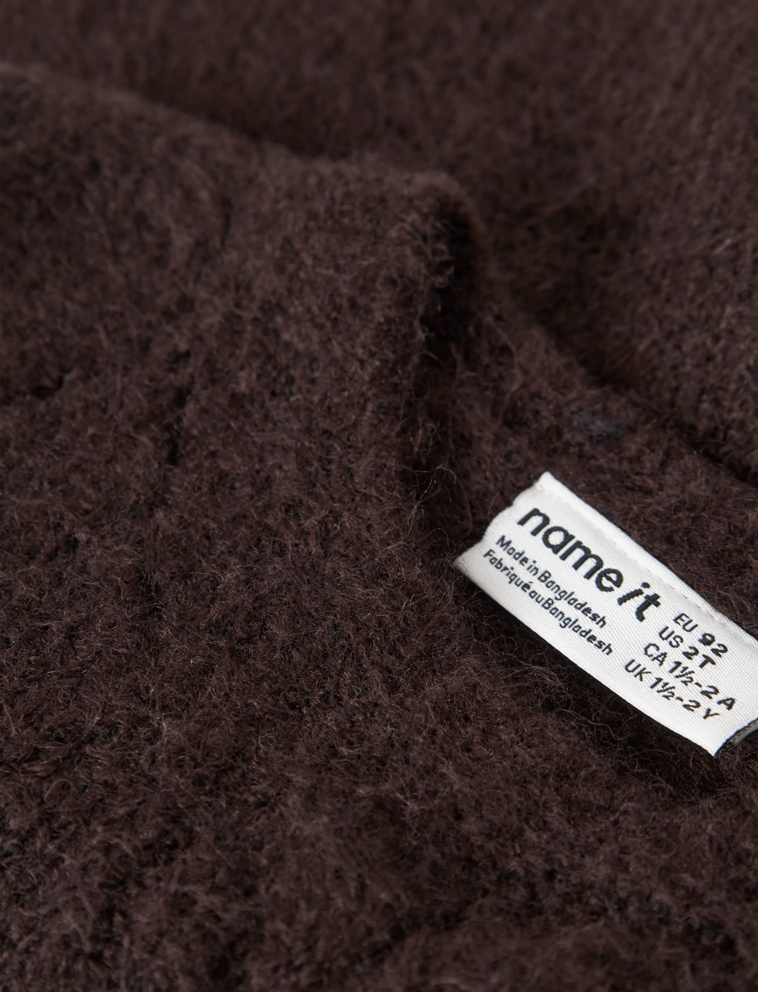 name it - NMFLEA KNIT VEST - jumpers - chocolate plum - 4