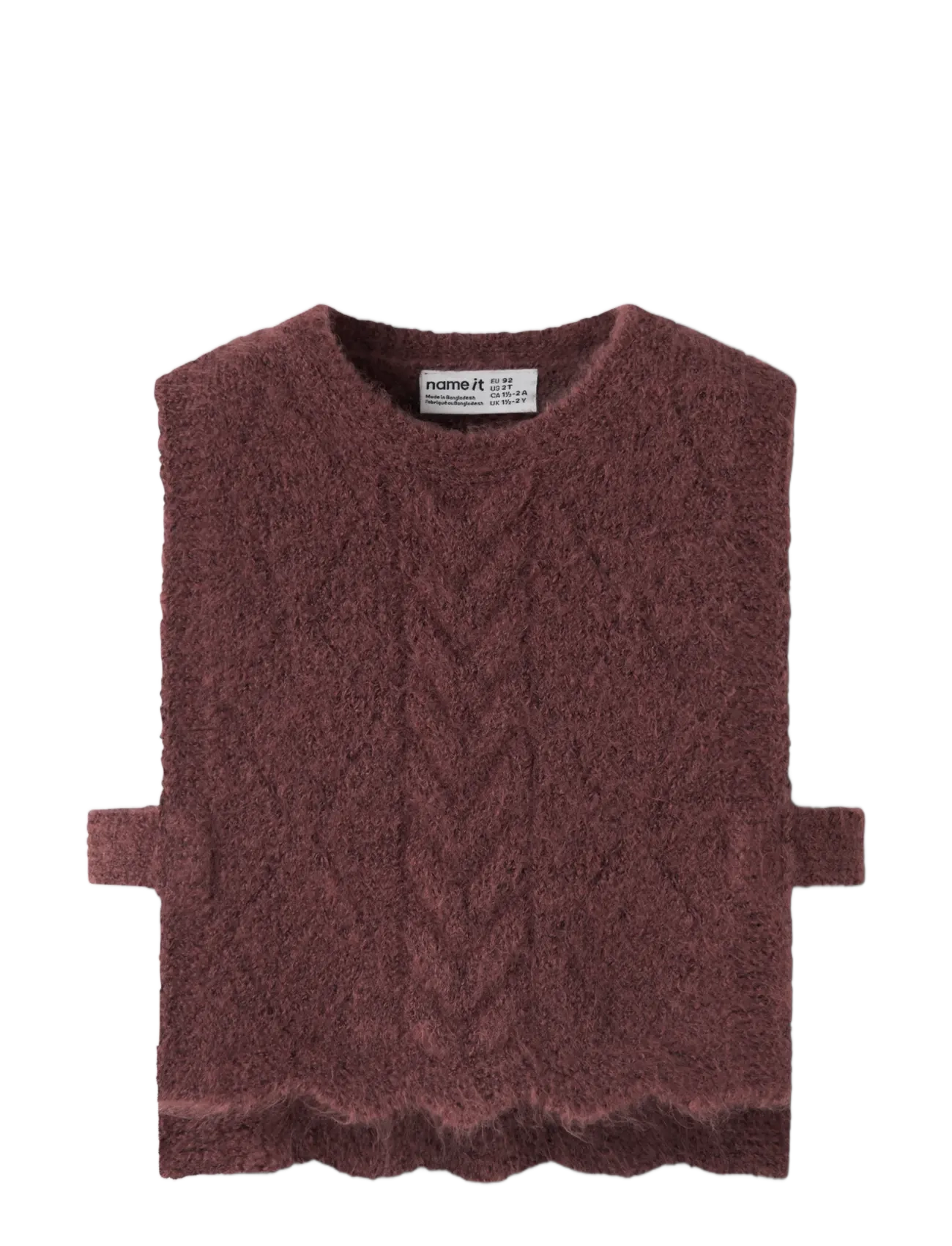 name it - NMFLEA KNIT VEST - jumpers - wild ginger - 2