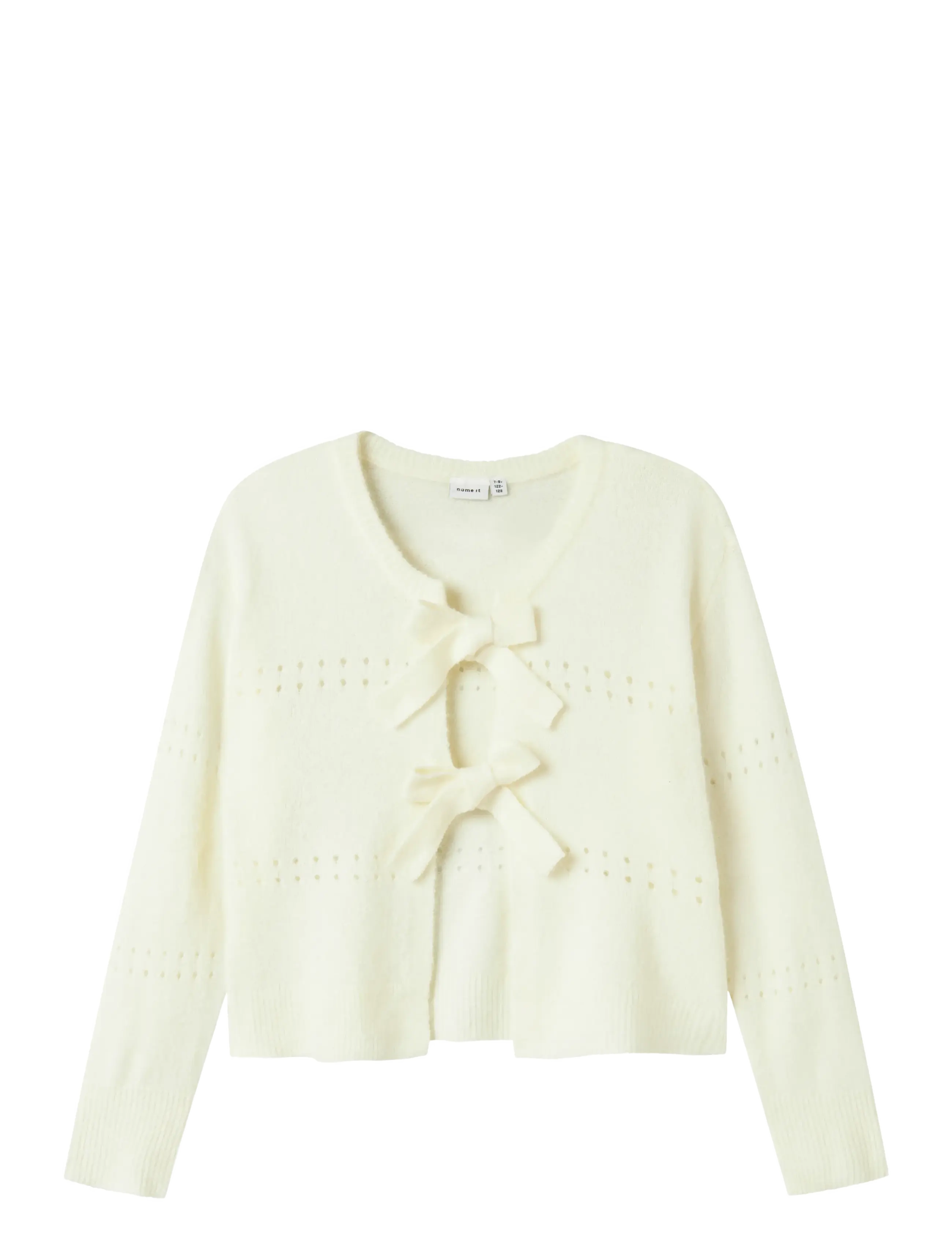 name it NKFDURIKKA LS KNIT CARD - Cardigans - CLOUD DANCER / cream