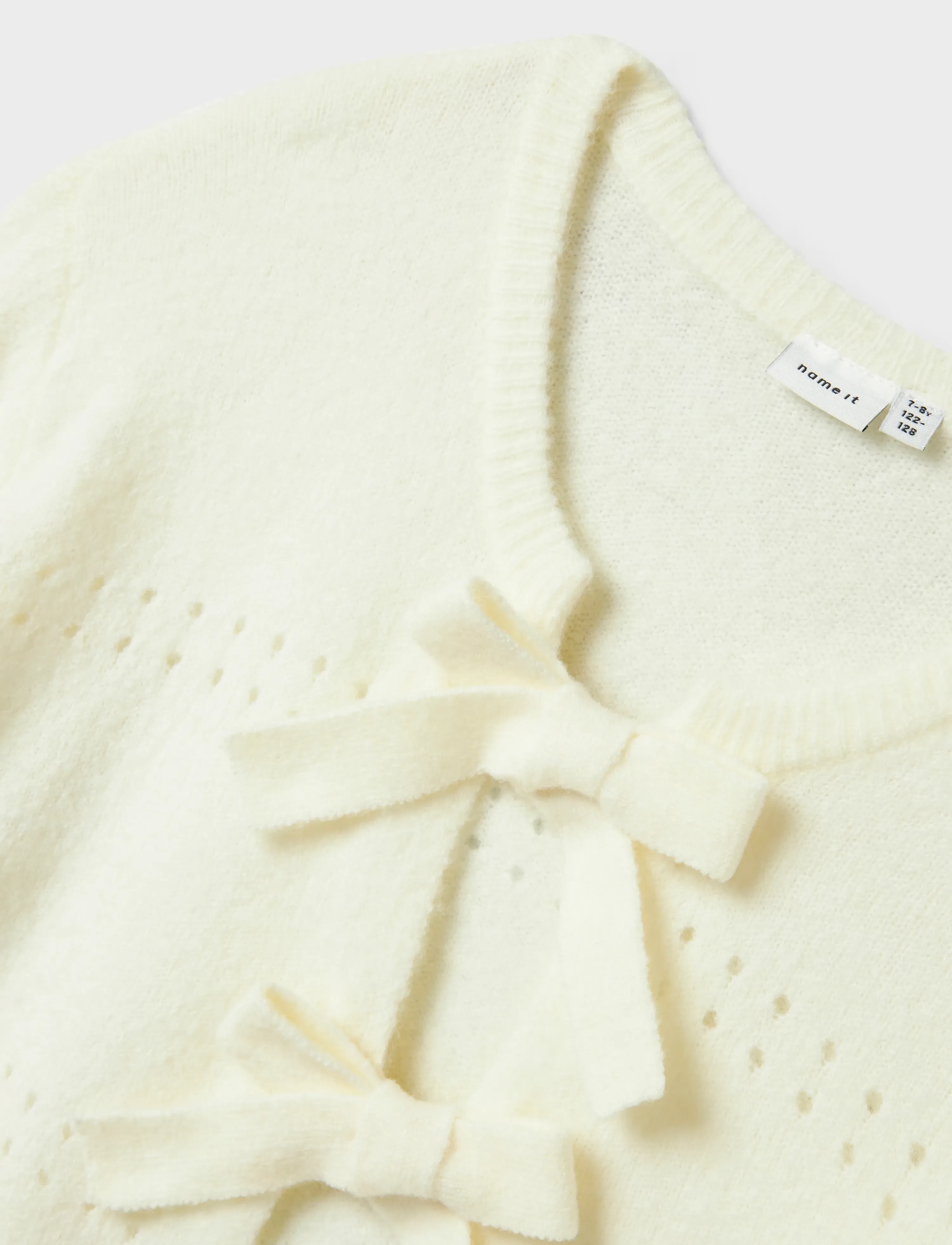 name it - NKFDURIKKA LS KNIT CARD - cardigans - cloud dancer - 3