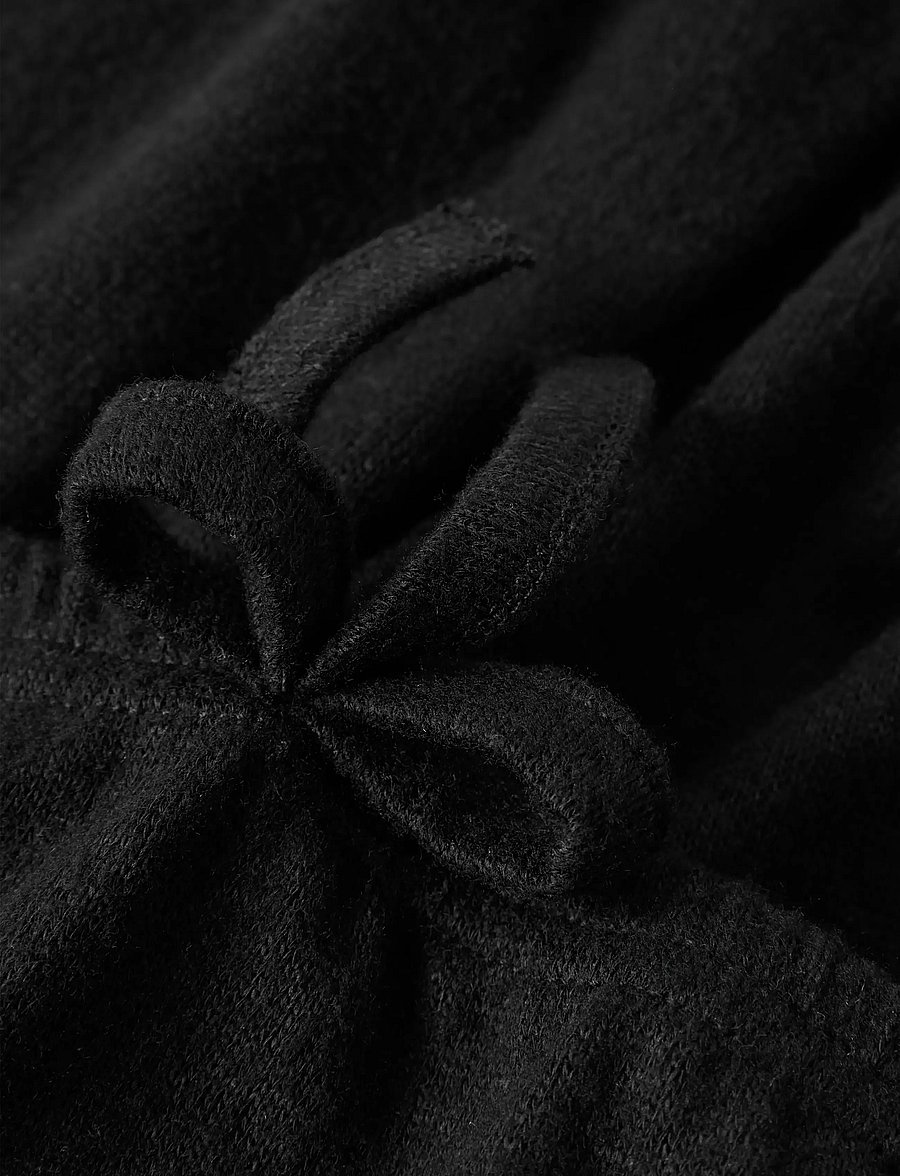 name it - NKFKATHLIN NREG SH LS TOP WH - kapuzenpullover - black - 0