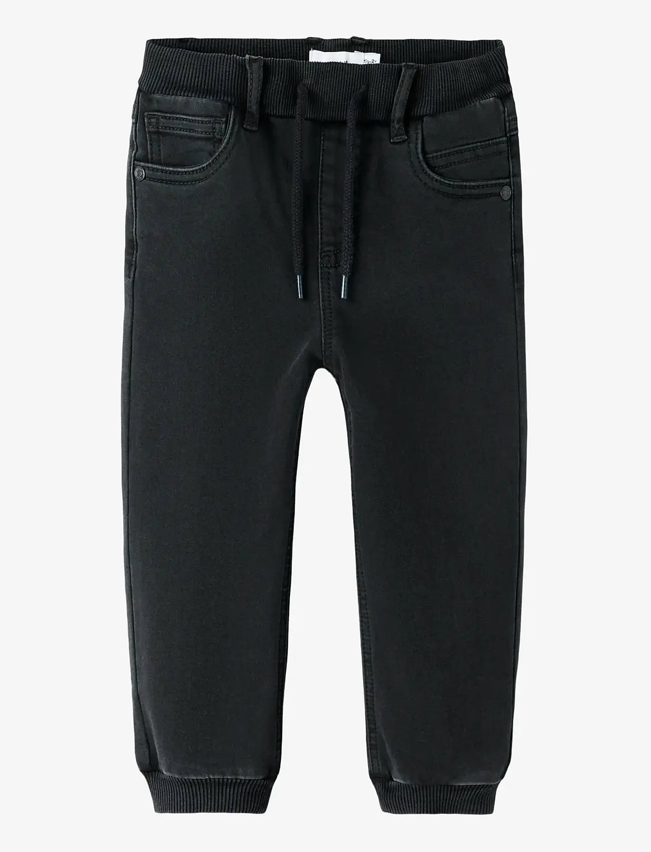 name it - NMMBEN BAGGY R FLEECE JEANS 3023-AN O - loose jeans - black denim - 0