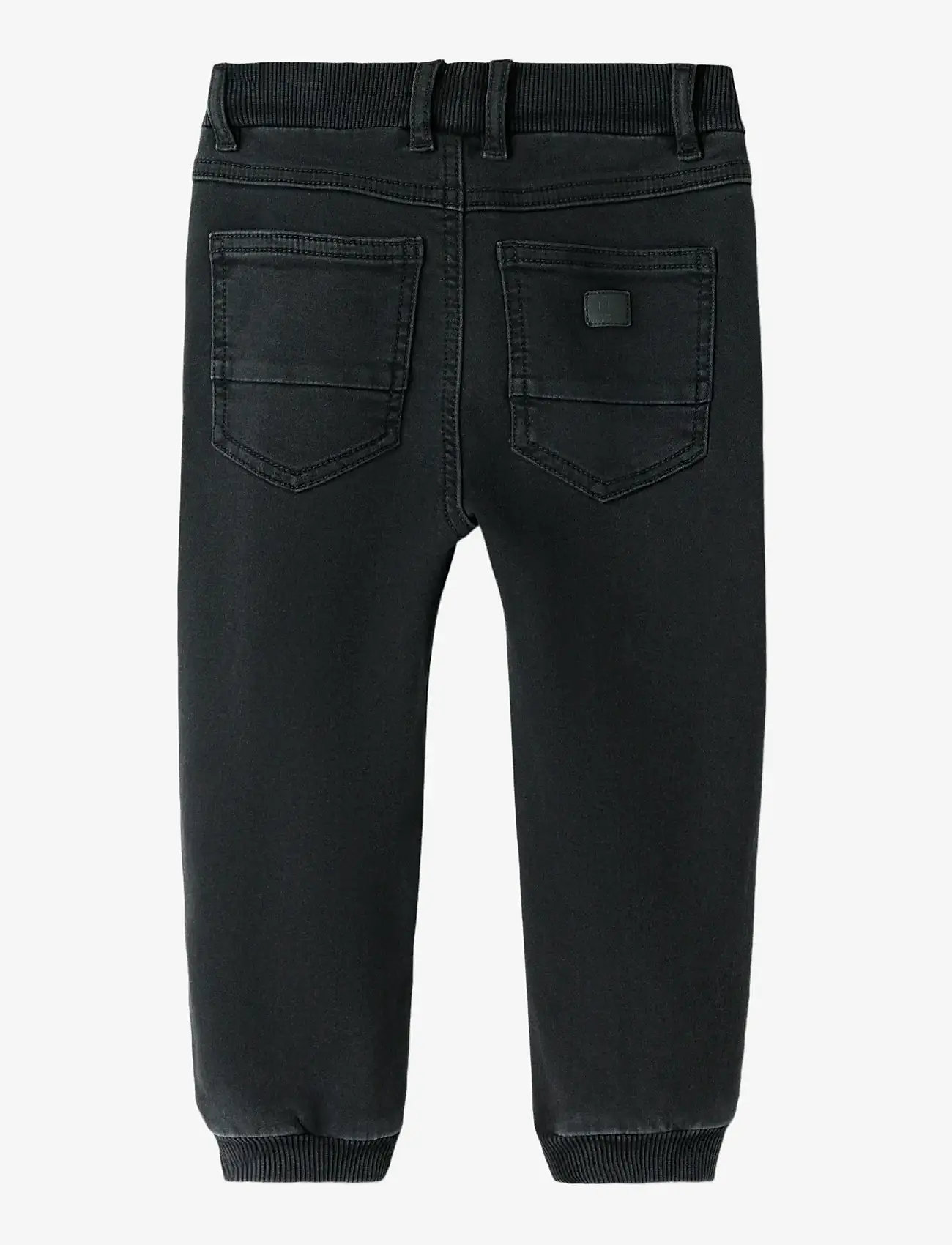 name it - NMMBEN BAGGY R FLEECE JEANS 3023-AN O - loose jeans - black denim - 1