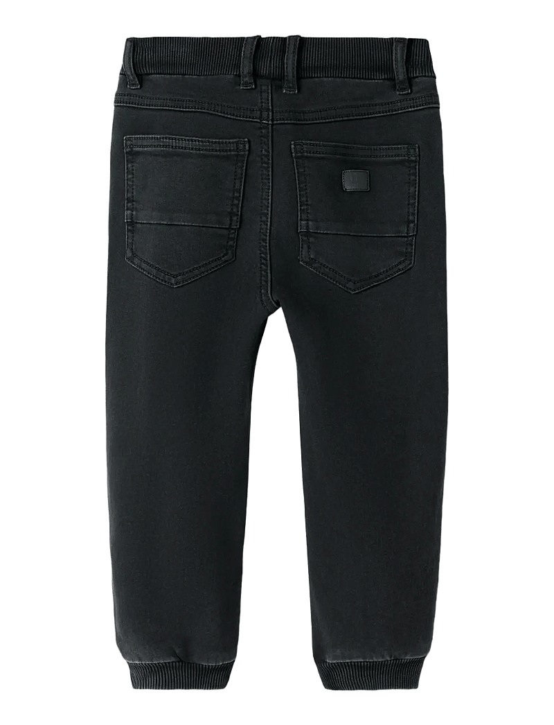 name it - NMMBEN BAGGY R FLEECE JEANS 3023-AN O - loose jeans - black denim - 1