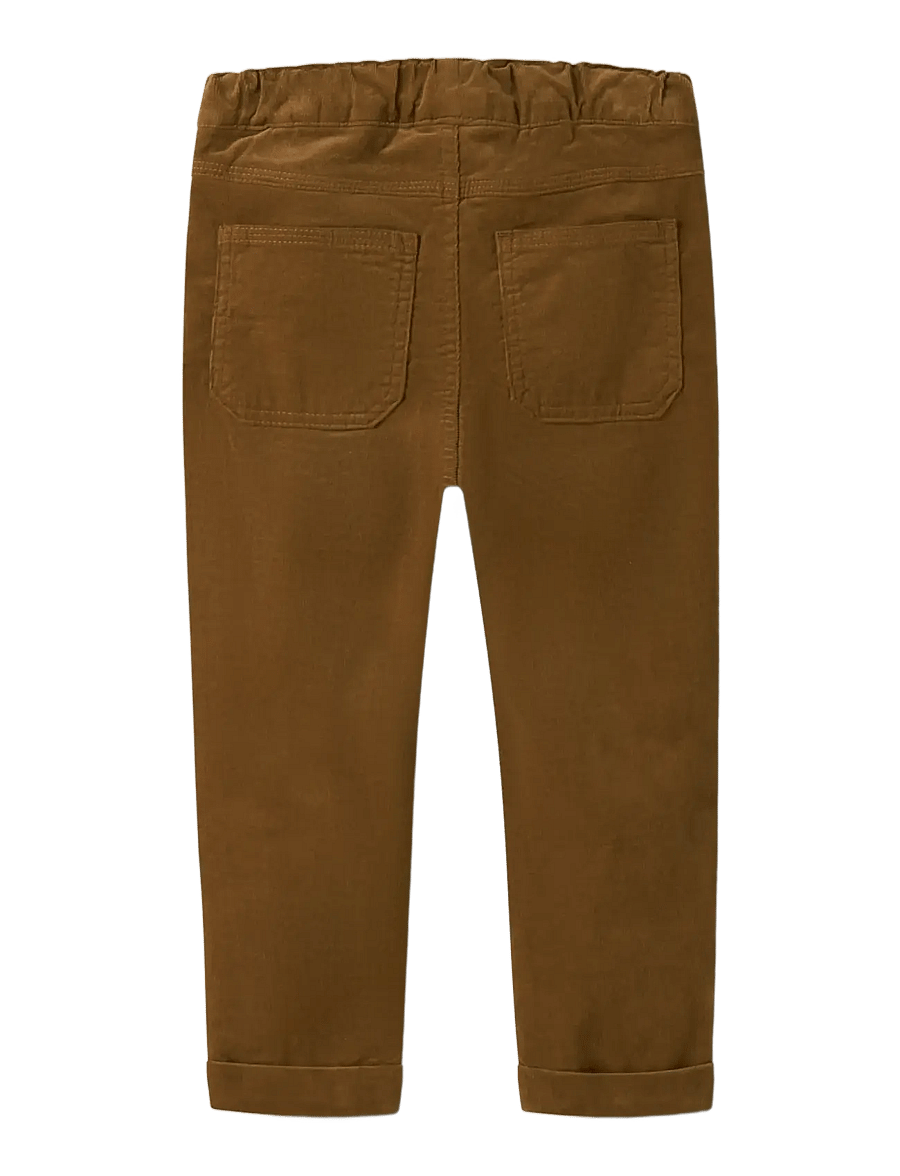 name it - NMMBEN REGULAR CORD WL PANT 6720-YT O - babybroeken - rubber - 2