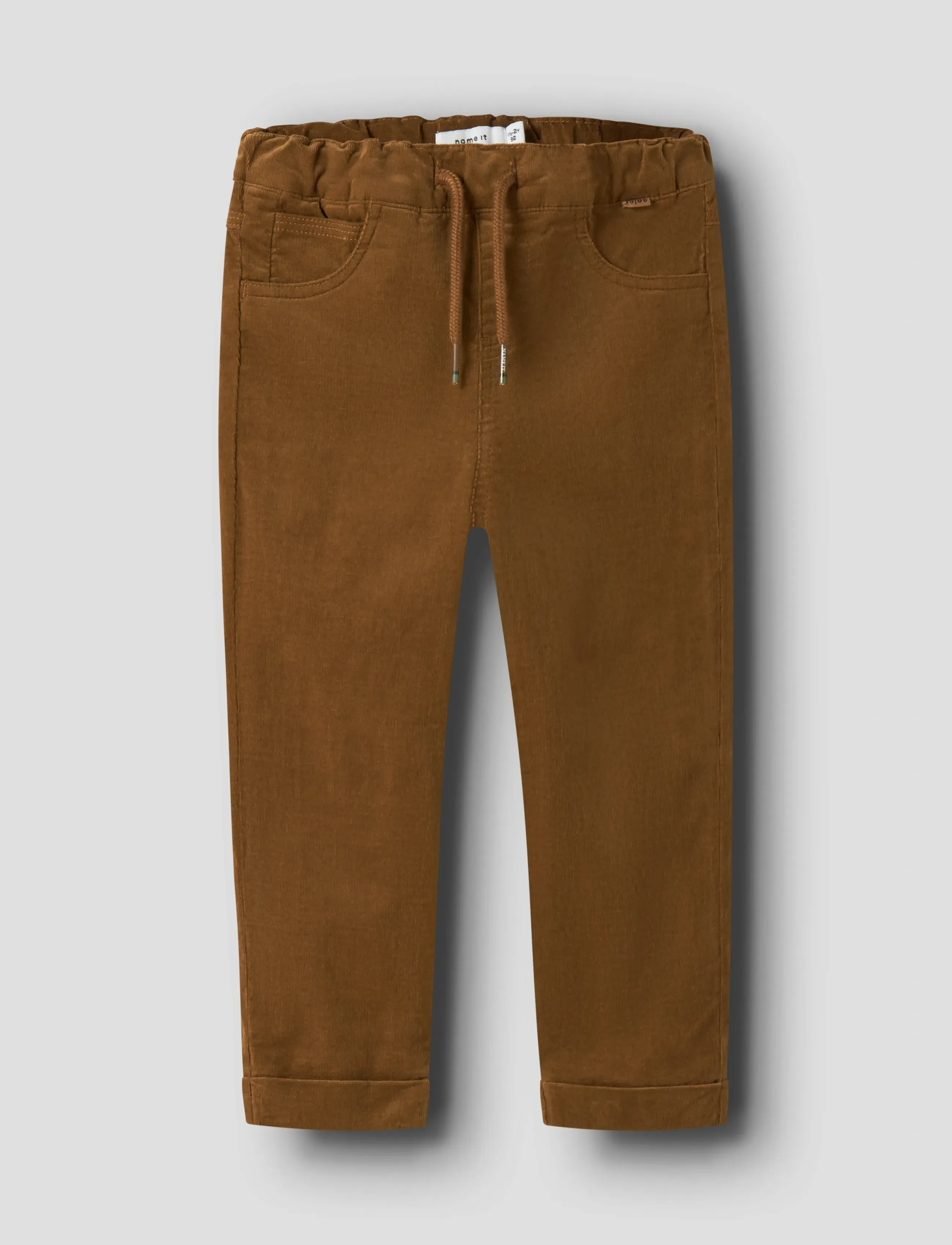 name it NMMBEN REGULAR CORD WL PANT 6720-YT O - Bukser - RUBBER / brown