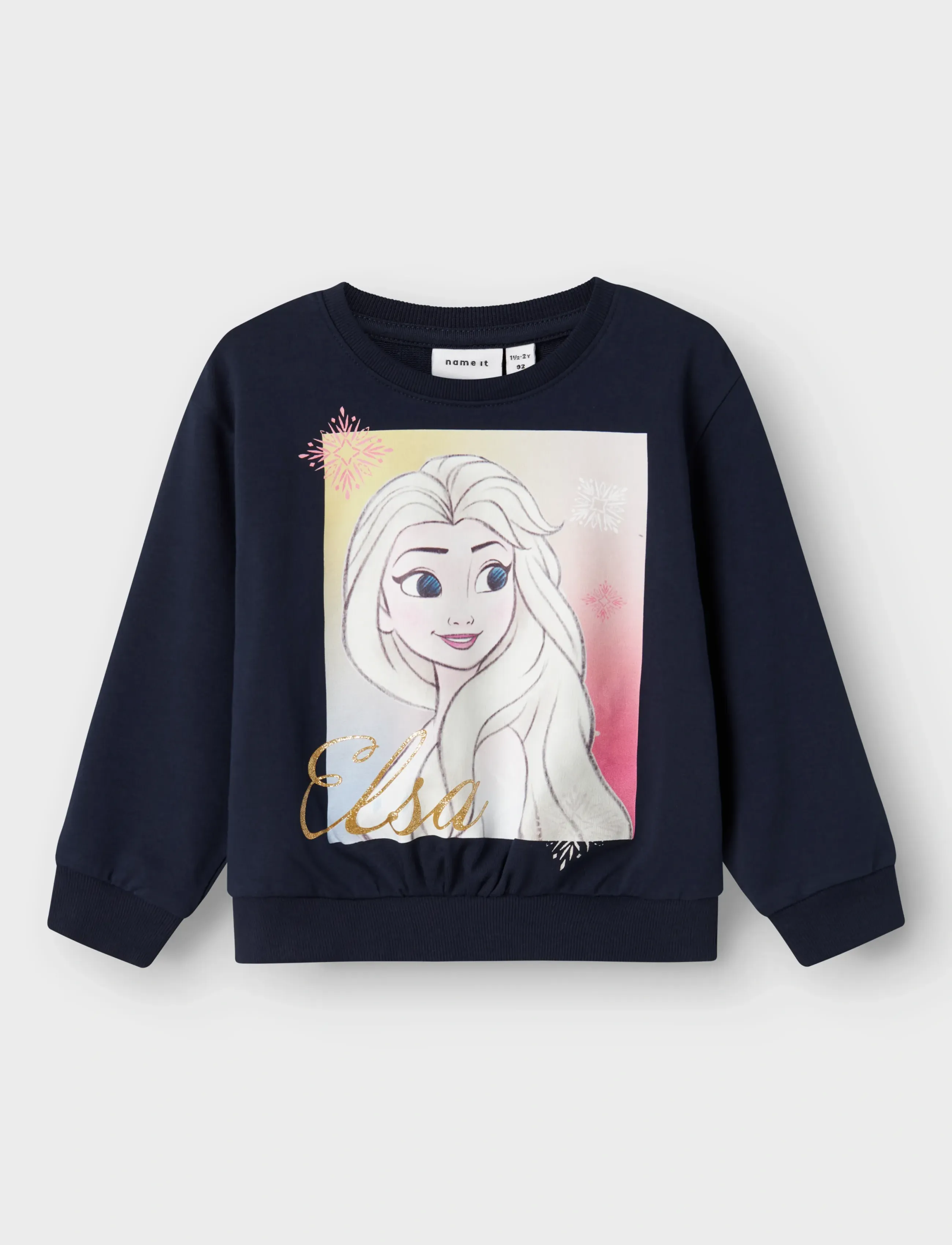 name it - NMFJILL FROZEN NREG SWEAT UNB WDI - sweatshirts - navy blazer - 3