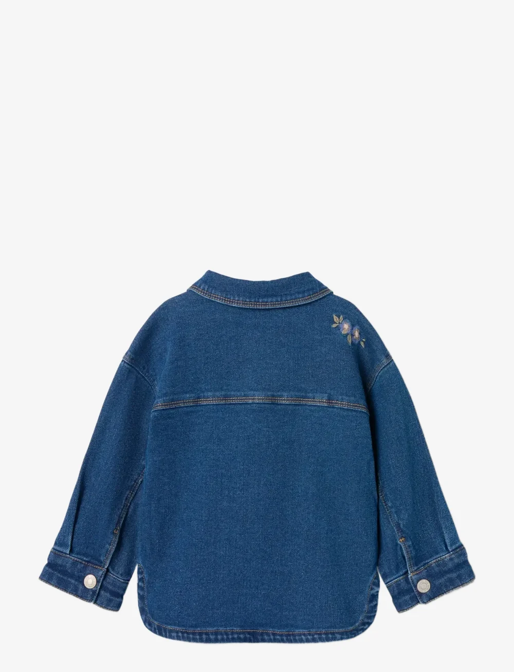 name it - NMFKARA EMB DNM JACKET 1224-FR - jeansjacken - dark blue denim - 2