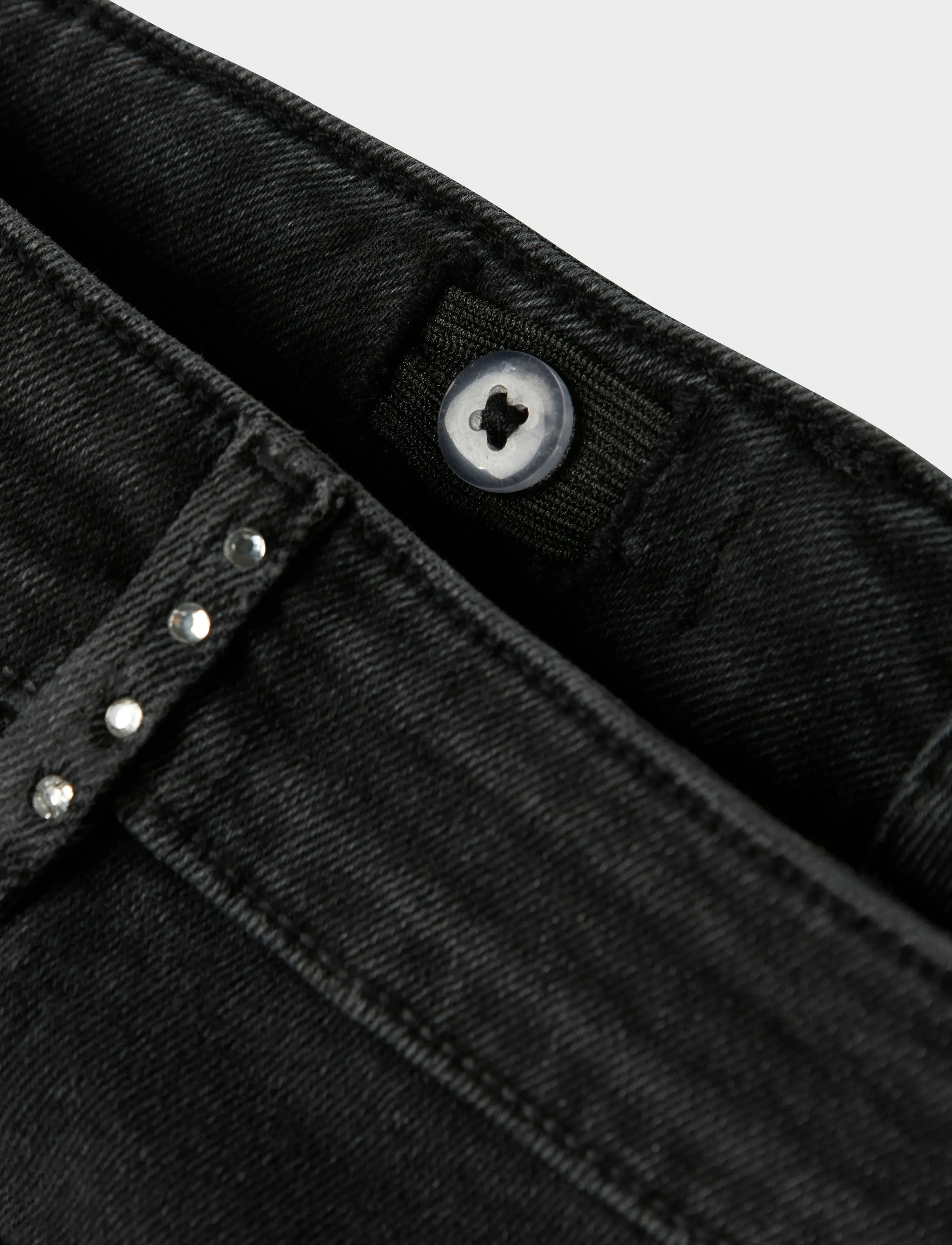 name it - NKFROSE WIDE RHINESTONE JEANS 8810-BF O - black - 5