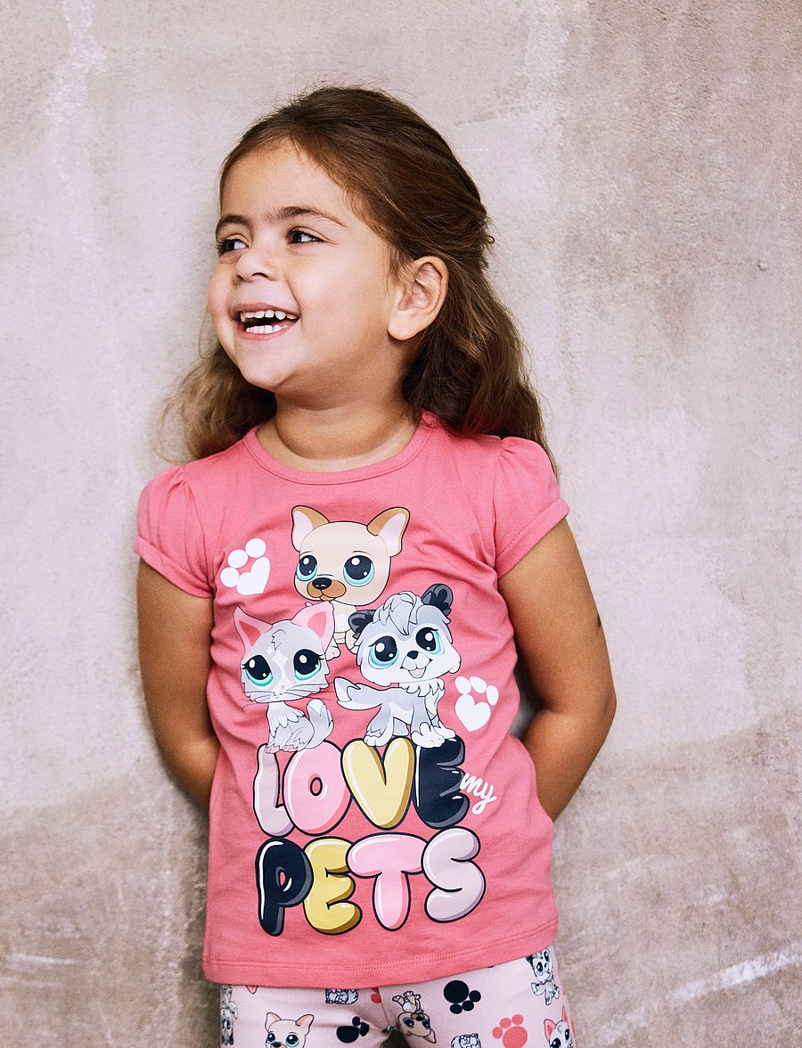 name it - NMFJESSY PETSHOP SS TOP CPLG - korte mouwen - rapture rose - 2