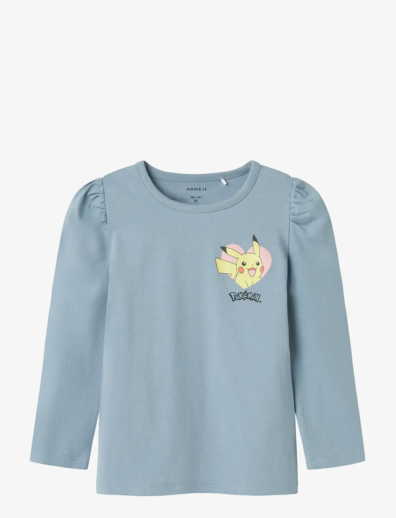 name it - NMFJYRA POKEMON LS TOP SKY - långärmade t-shirts - dusty blue - 0
