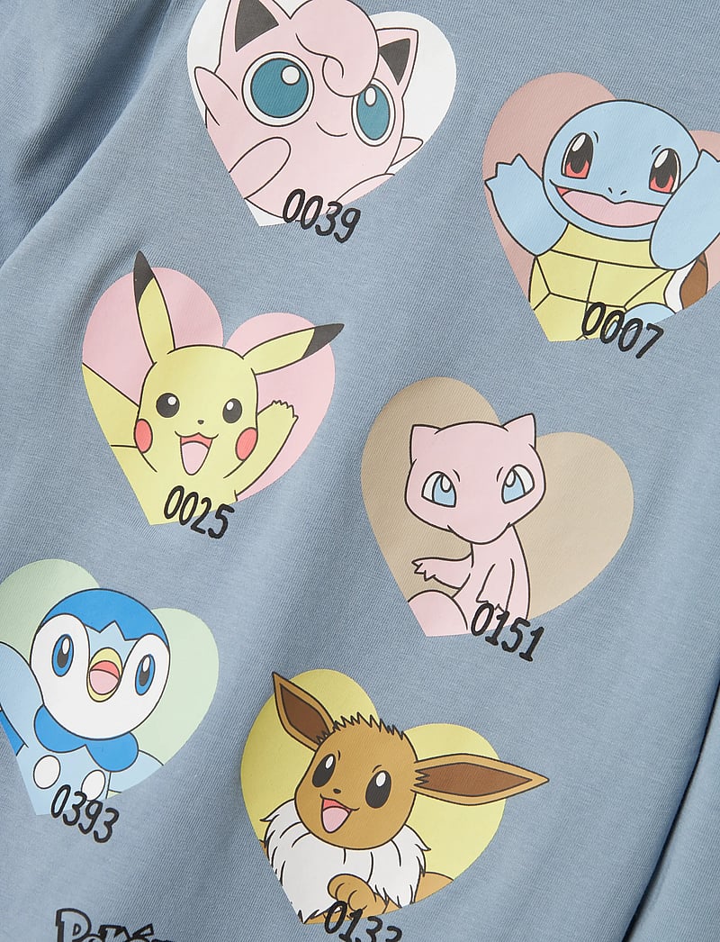 name it - NMFJYRA POKEMON LS TOP SKY - langärmelig - dusty blue - 3