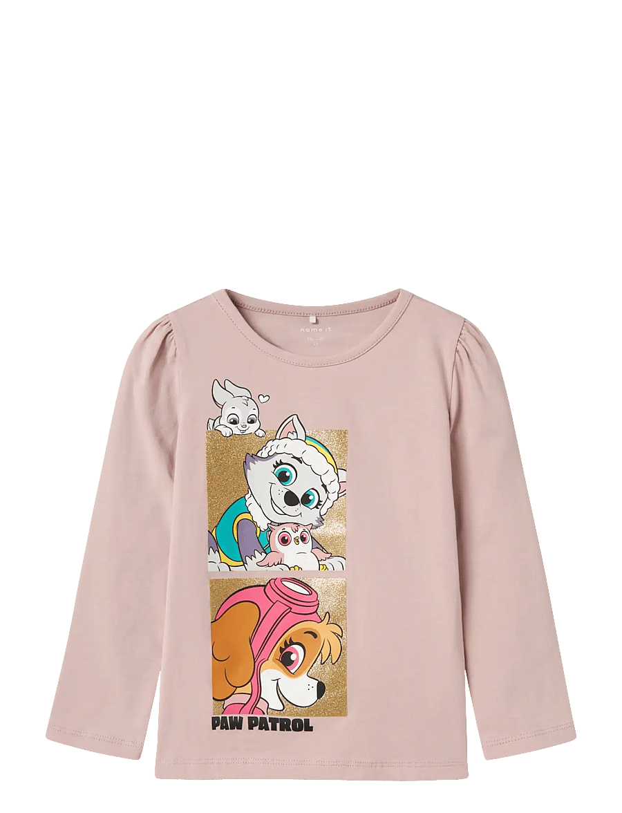 name it - NMFJOANA PAW LS TOP BOX NOOS CPLG - langærmede t-shirts - burnished lilac - 0