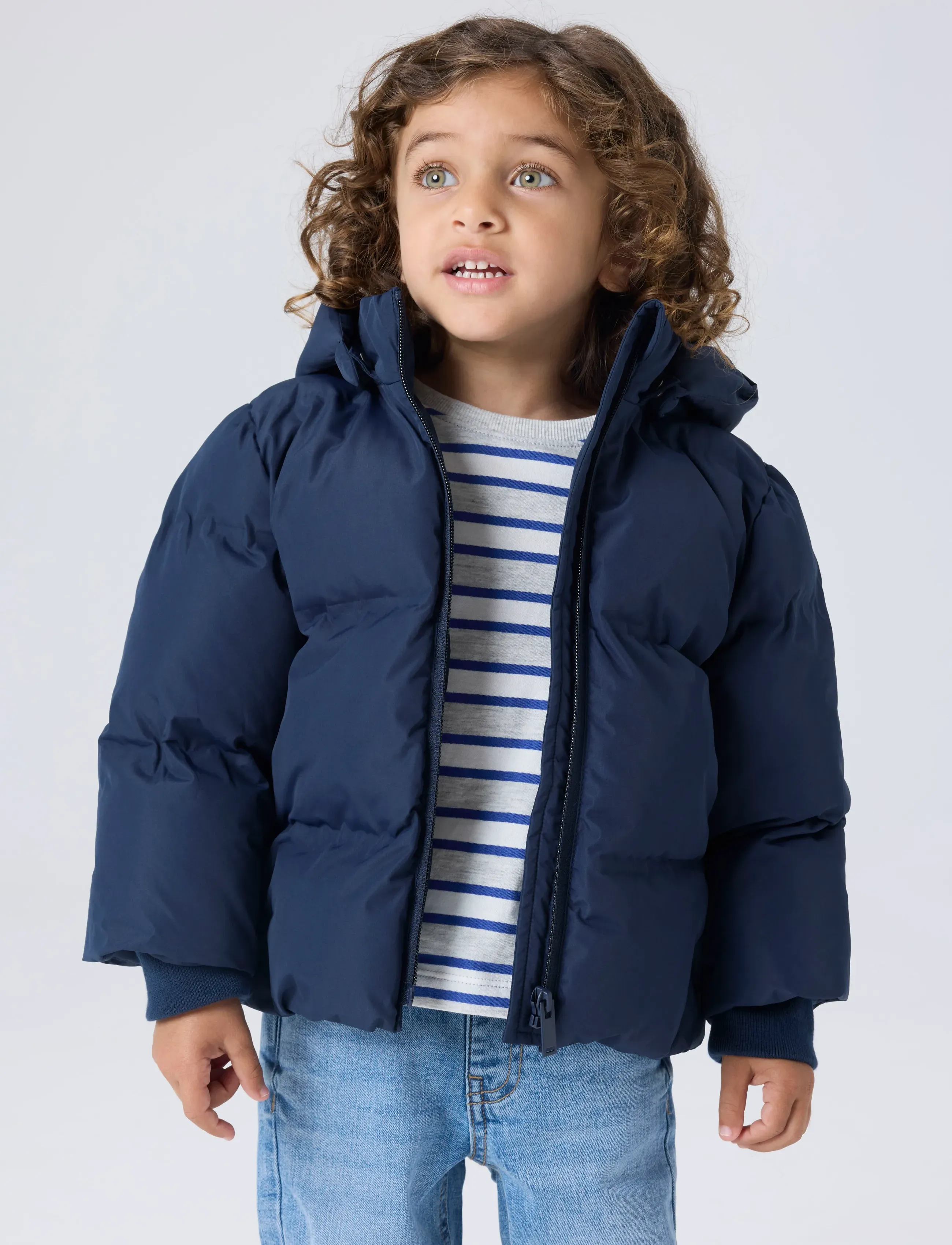 name it - NMNMUSK PUFFER JACKET TB NOOS - talvitakki - navy blazer - 3