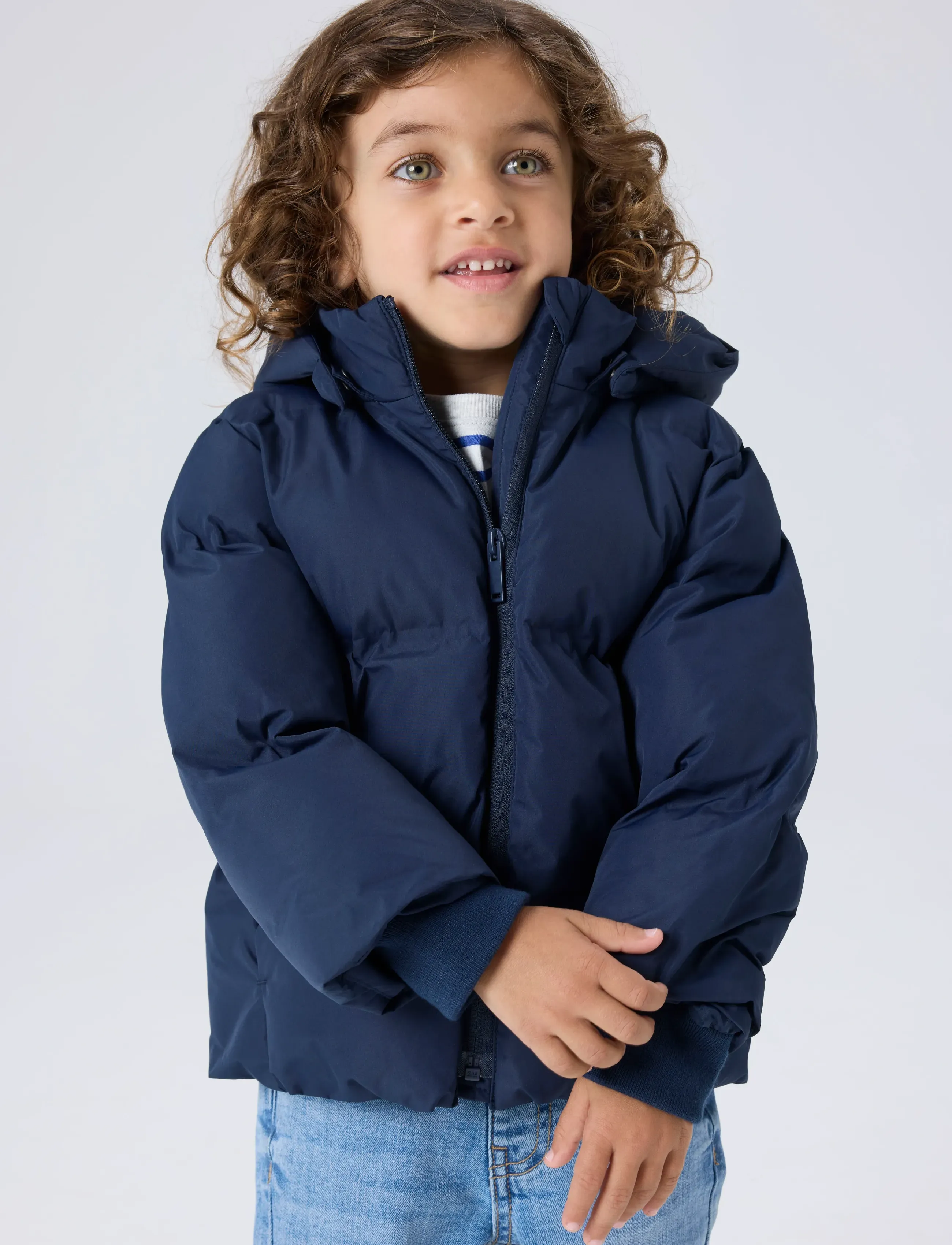 name it - NMNMUSK PUFFER JACKET TB NOOS - talvitakki - navy blazer - 4