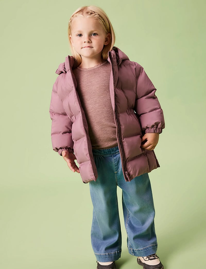 name it - NMFMUSK PUFFER JACKET TB - talvejope - grape shake - 0