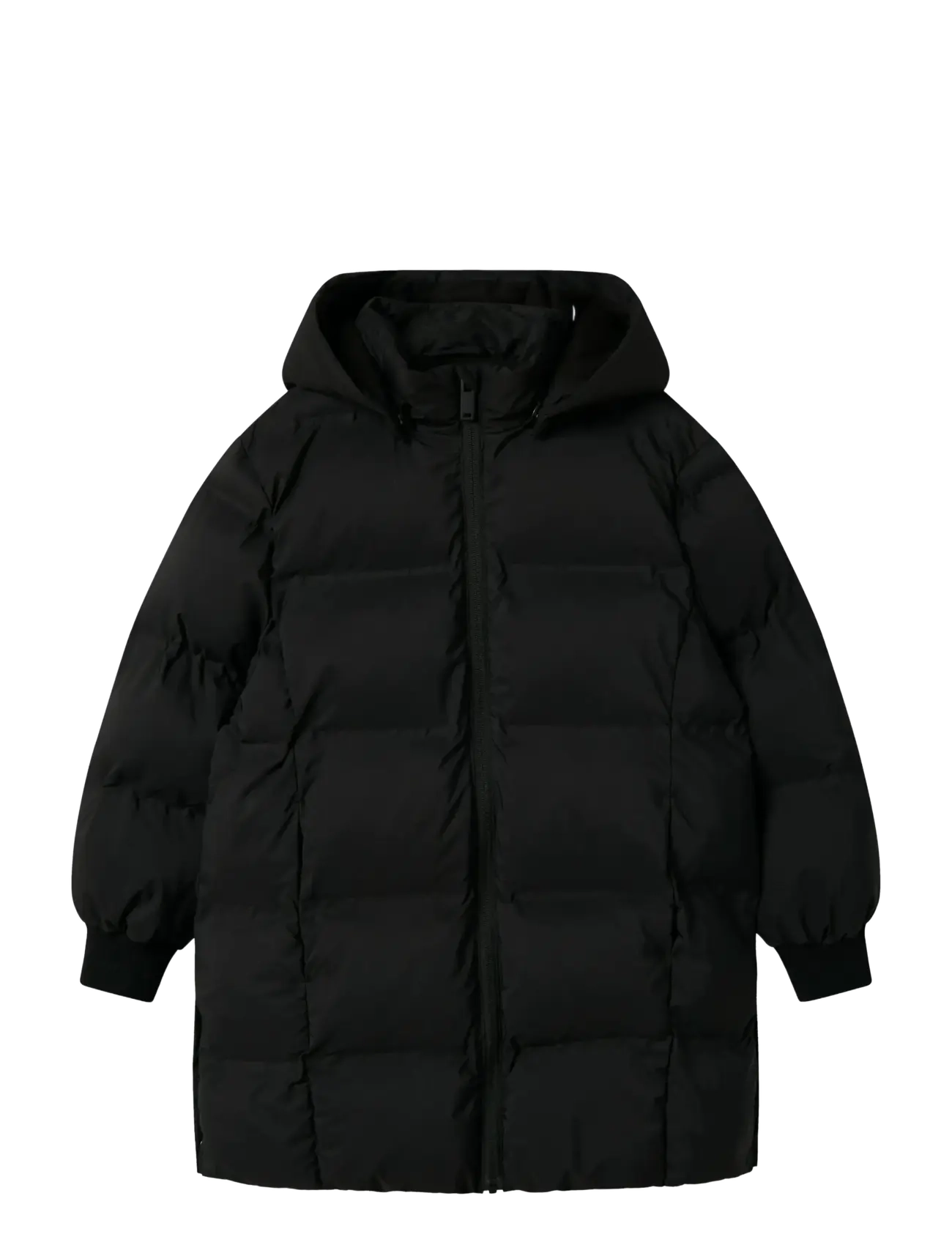 name it - NKFMUSK PUFFER JACKET LONG TB - vinterjakker - black - 1