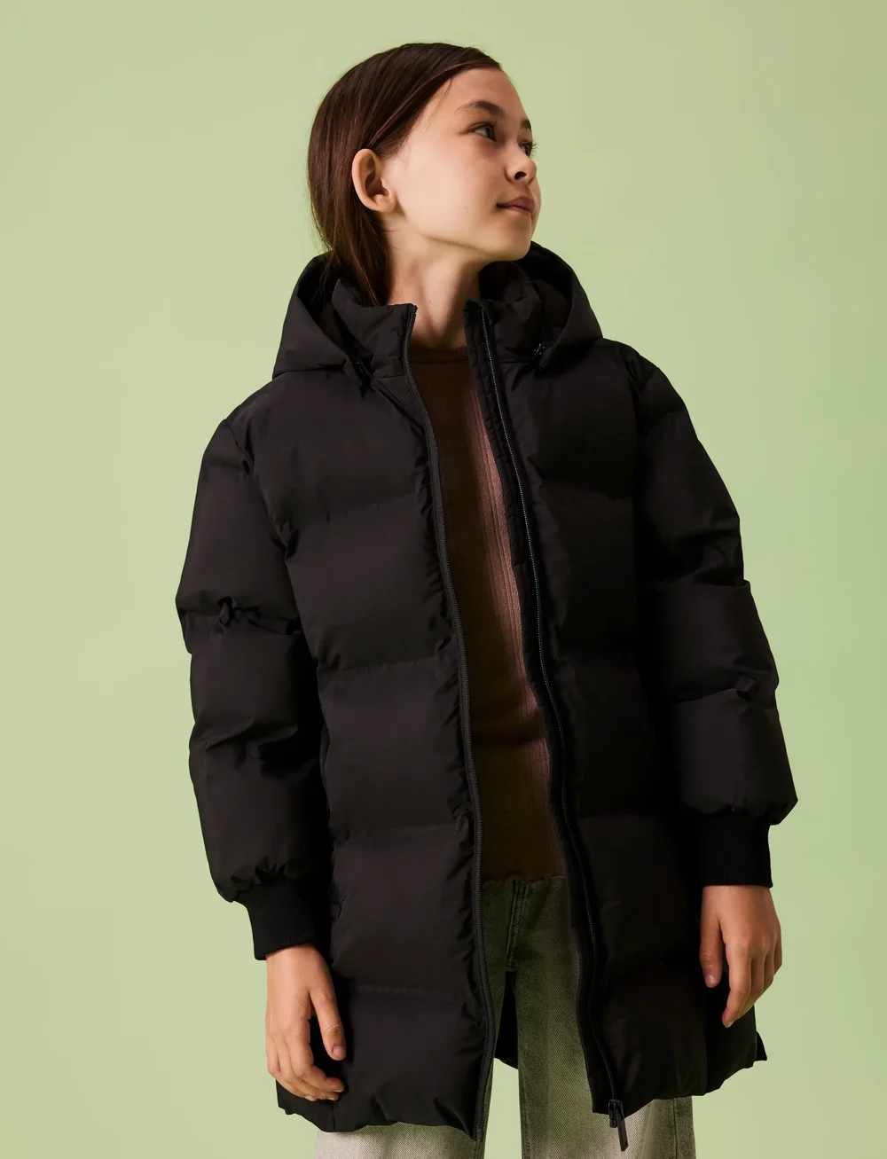 name it - NKFMUSK PUFFER JACKET LONG TB - winterjacke - black - 0