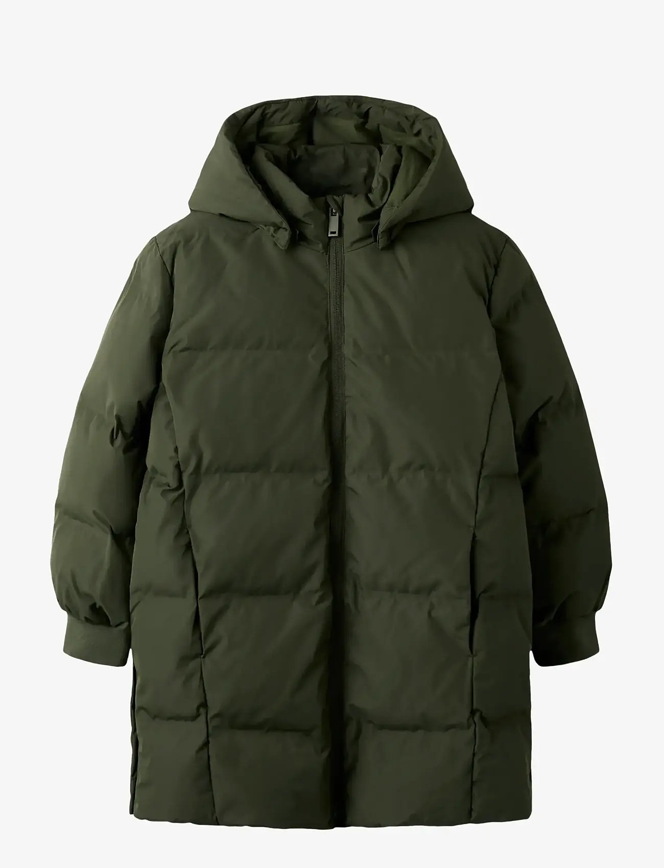 name it NKFMUSK PUFFER JACKET LONG TB - Jacken - DEEP DEPTHS / khaki/green