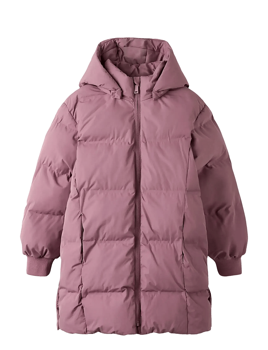 name it - NKFMUSK PUFFER JACKET LONG TB - vinterjakker - grape shake - 1
