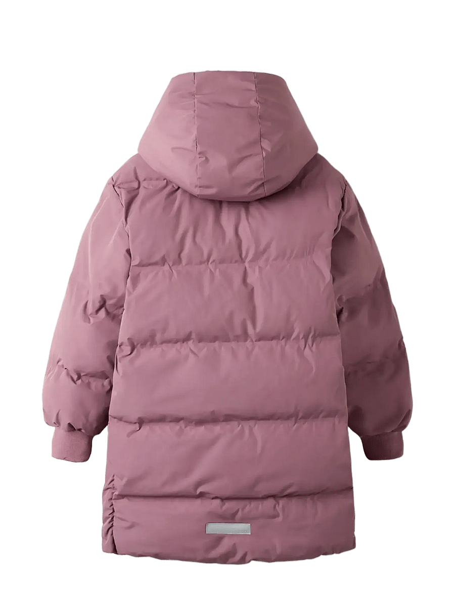 name it - NKFMUSK PUFFER JACKET LONG TB - vinterjakker - grape shake - 2
