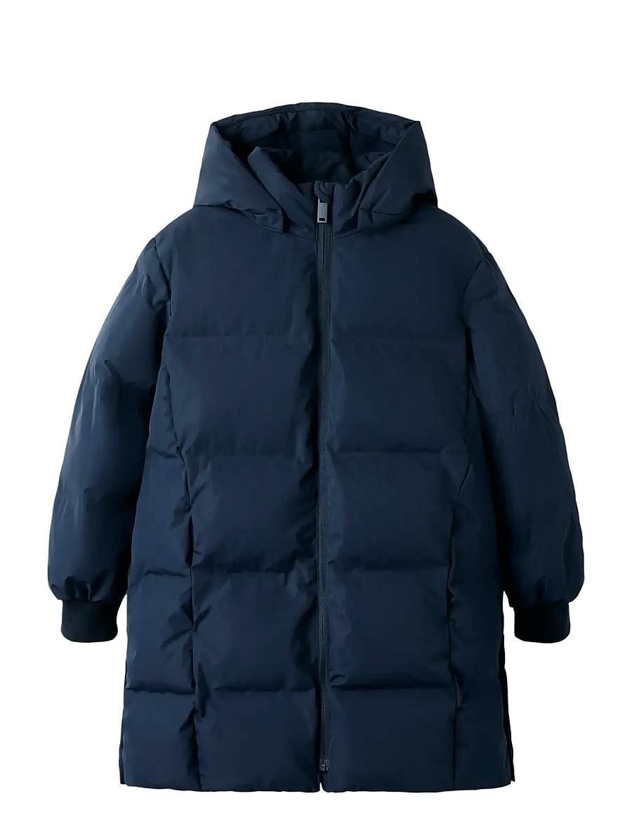 name it - NKFMUSK PUFFER JACKET LONG TB - winterjacke - navy blazer - 1