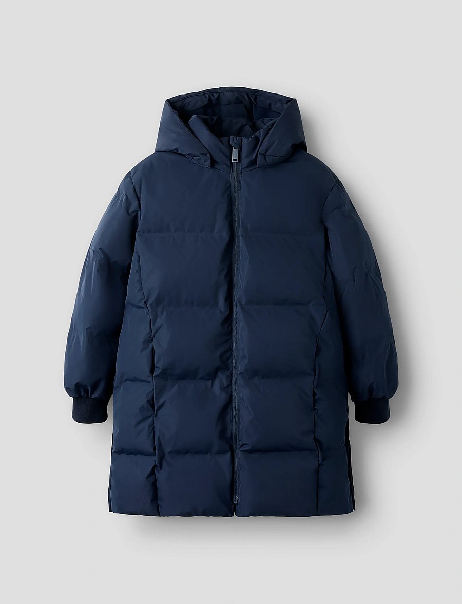 name it - NKFMUSK PUFFER JACKET LONG TB - vinterjakker - navy blazer - 0