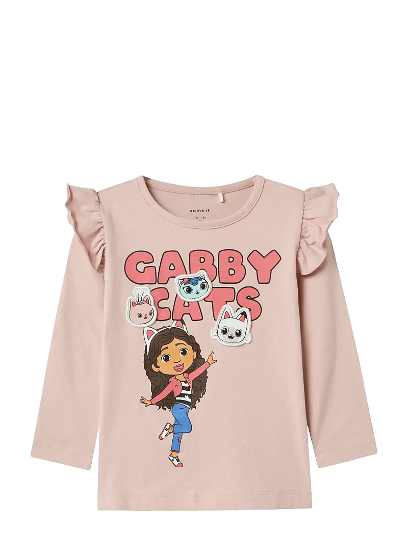 name it - NMFJUTTE GABBY LS TOP BOX SKY - long-sleeved t-shirts - burnished lilac - 0