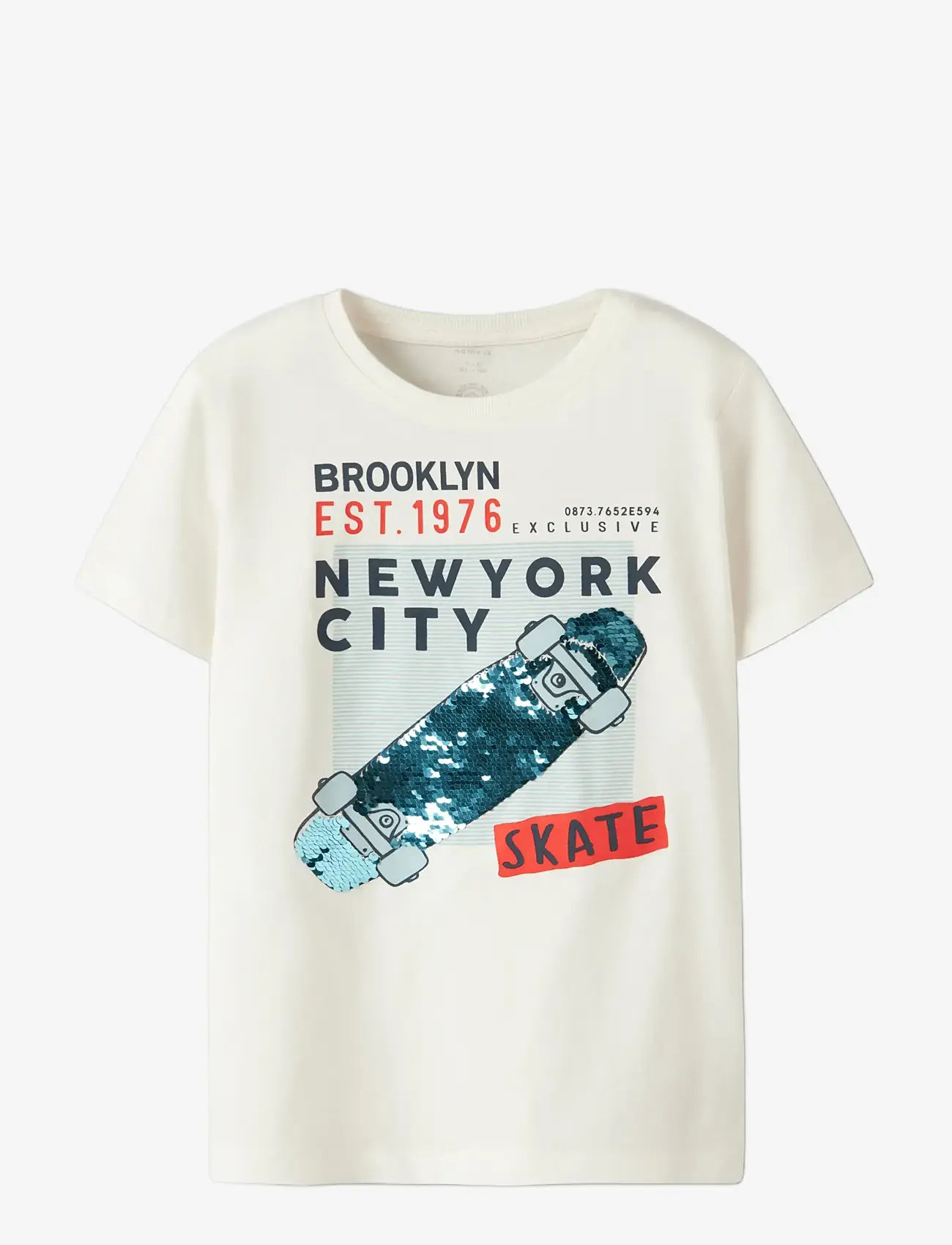 name it - NKMKURTH SS TOP PB - kortærmede t-shirts - coconut milk - 0