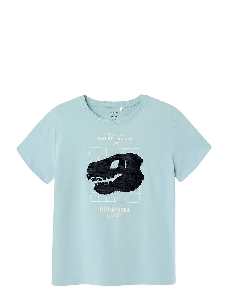 name it - NKMKURTH SS TOP PB - kurzärmelige - sterling blue - 1