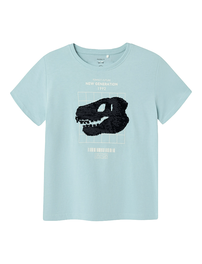 name it - NKMKURTH SS TOP PB - kurzärmelige - sterling blue - 3