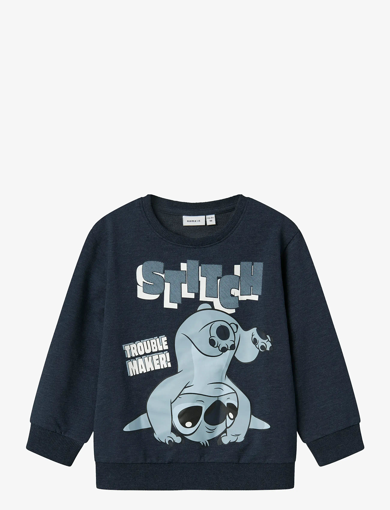name it - NMMJASP STITCH NREG SWEAT UNB WDI - sweatshirts - navy blazer - 1