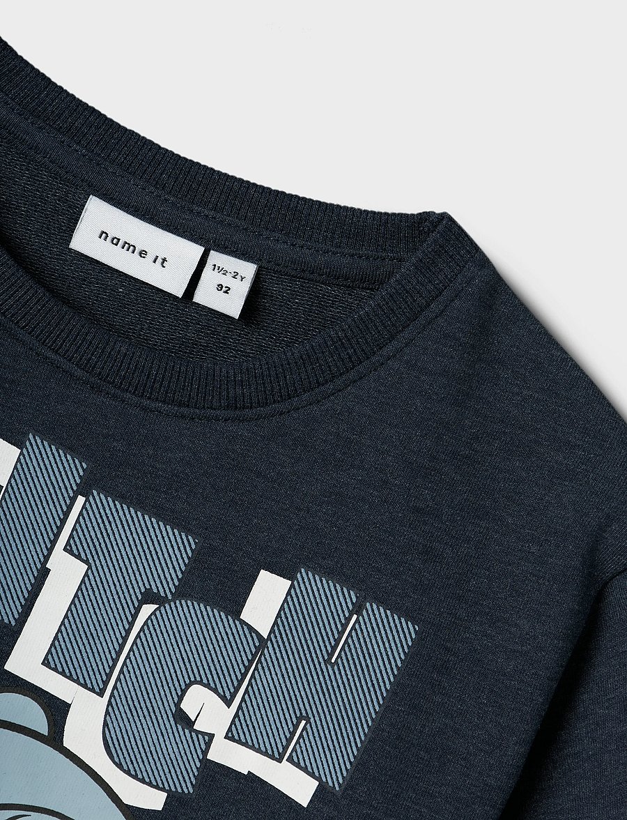 name it - NMMJASP STITCH NREG SWEAT UNB WDI - sweatshirts - navy blazer - 3