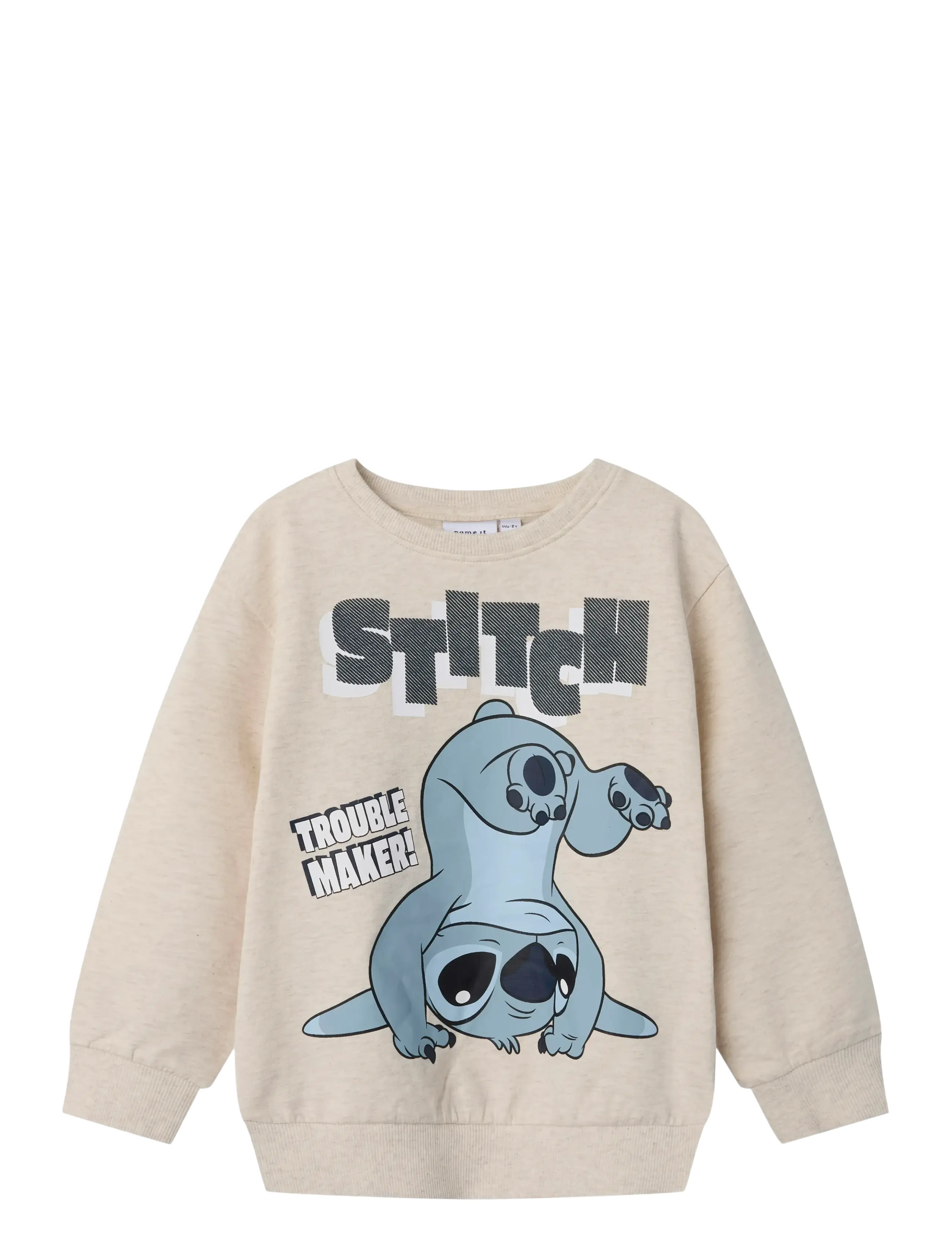 NAME IT Nmmjasp Stitch Nreg Sweat Unb Wdi Cream - 104 - Kinder