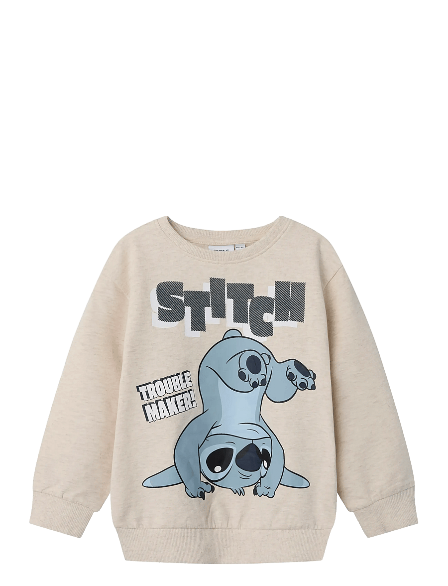 name it - NMMJASP STITCH NREG SWEAT UNB WDI - sweatshirts - peyote - 1