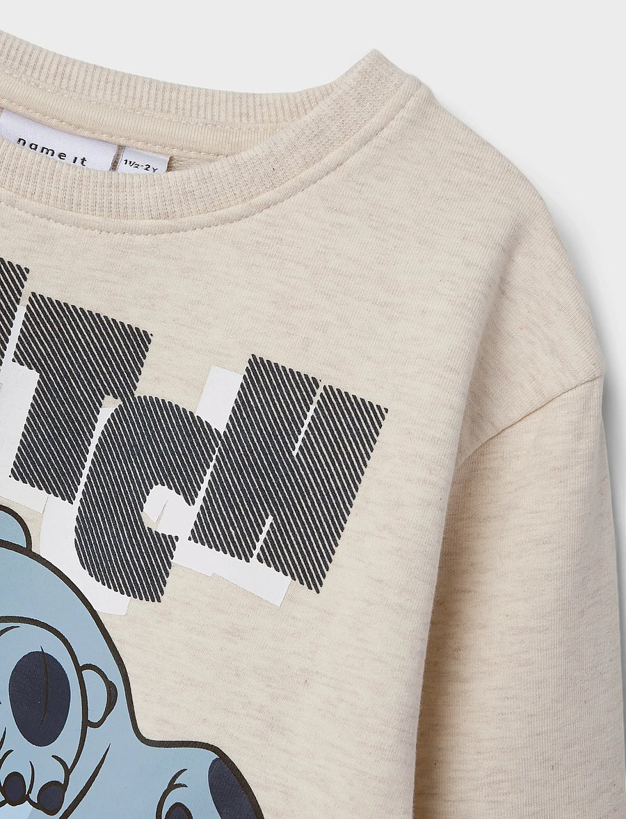 name it - NMMJASP STITCH NREG SWEAT UNB WDI - sweatshirts - peyote - 0