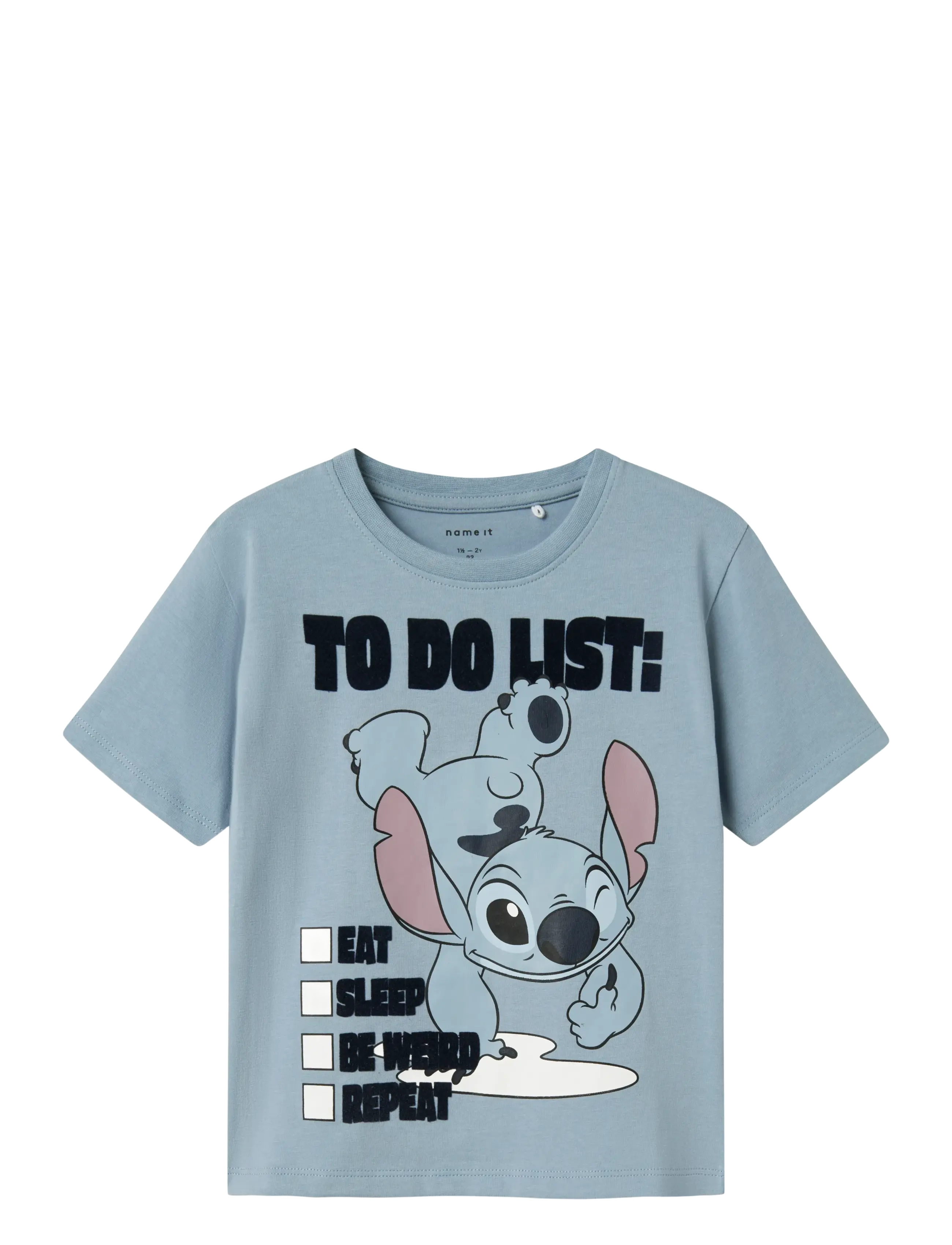 name it NMMJUDD STITCH NREG SS TOP WDI - Oberteile - DUSTY BLUE / blue